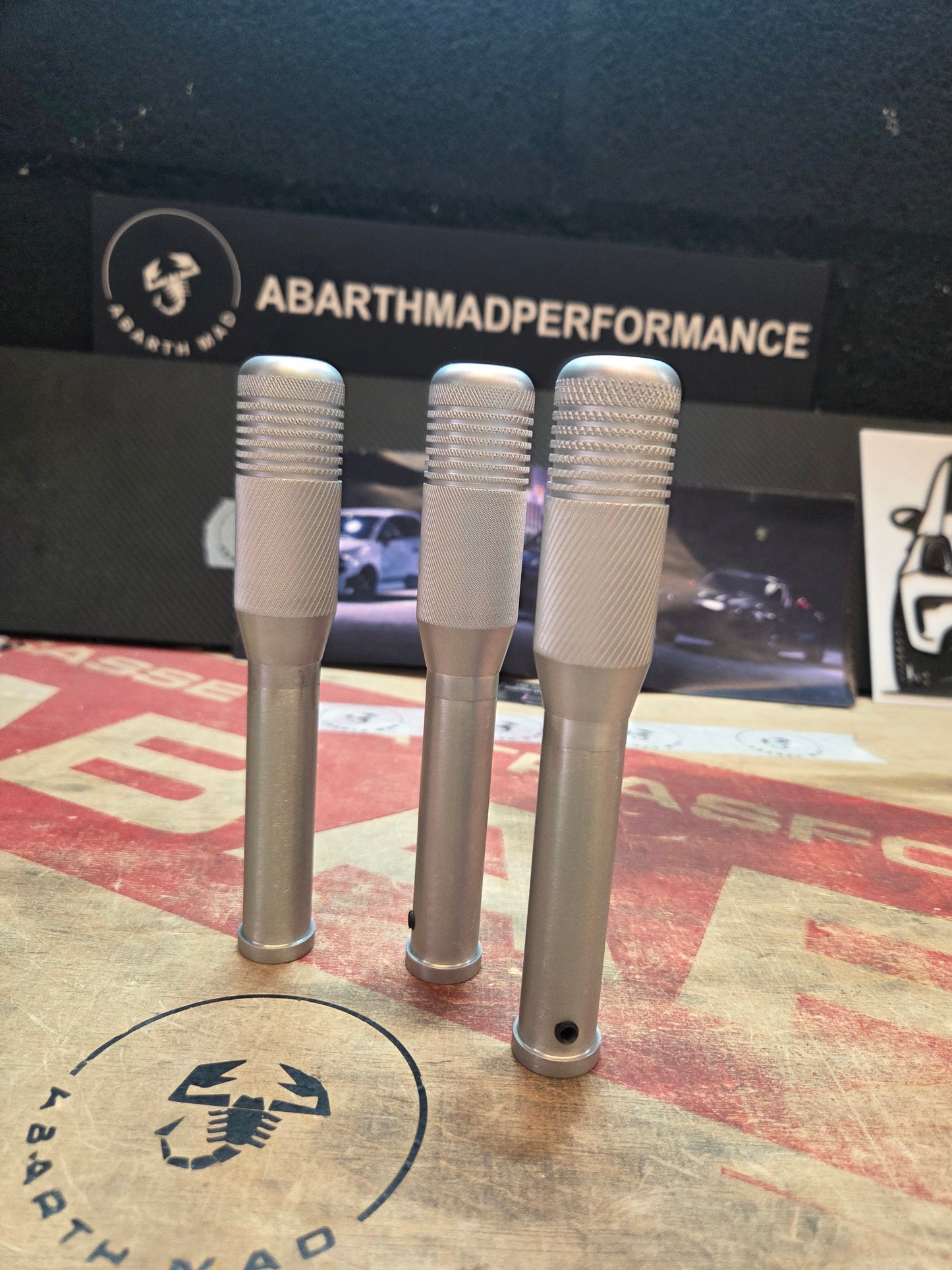 Abarth 500 All Model Aluminium Gears Knob Slim Pomo Marchas Aluminio Modelo Estrecho