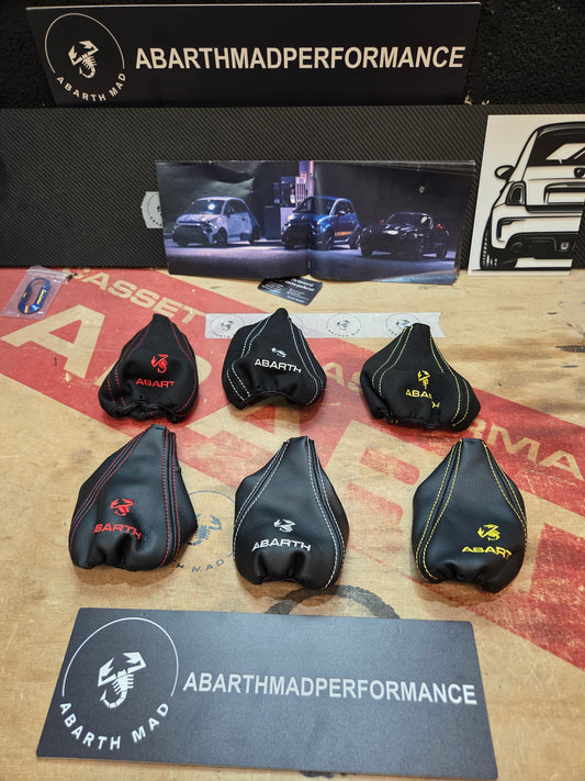 Soffietto cambio in pelle Abarth Rosso