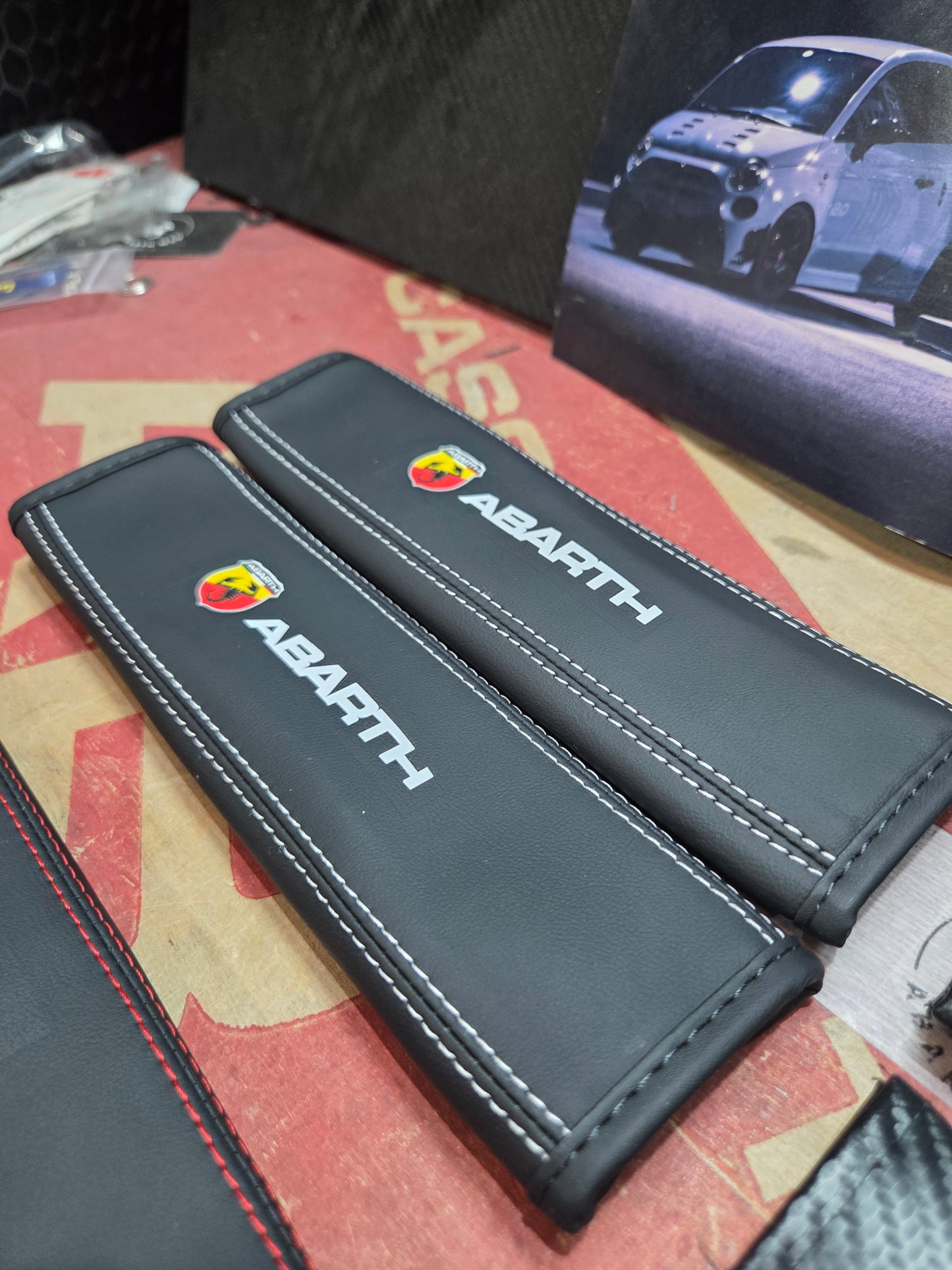 Abarth (2) Imbottiture per cintura Copri protezione collo