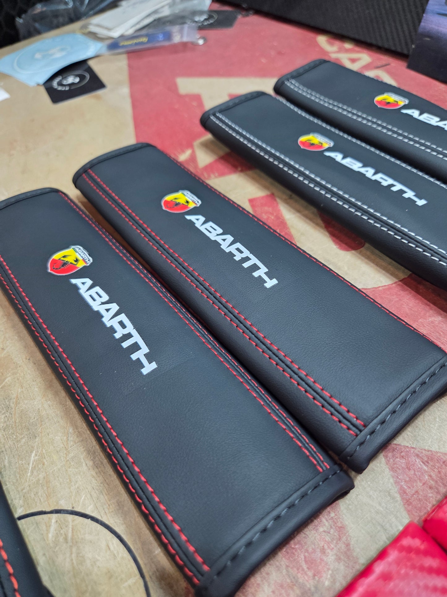 Abarth (2) Imbottiture per cintura Copri protezione collo
