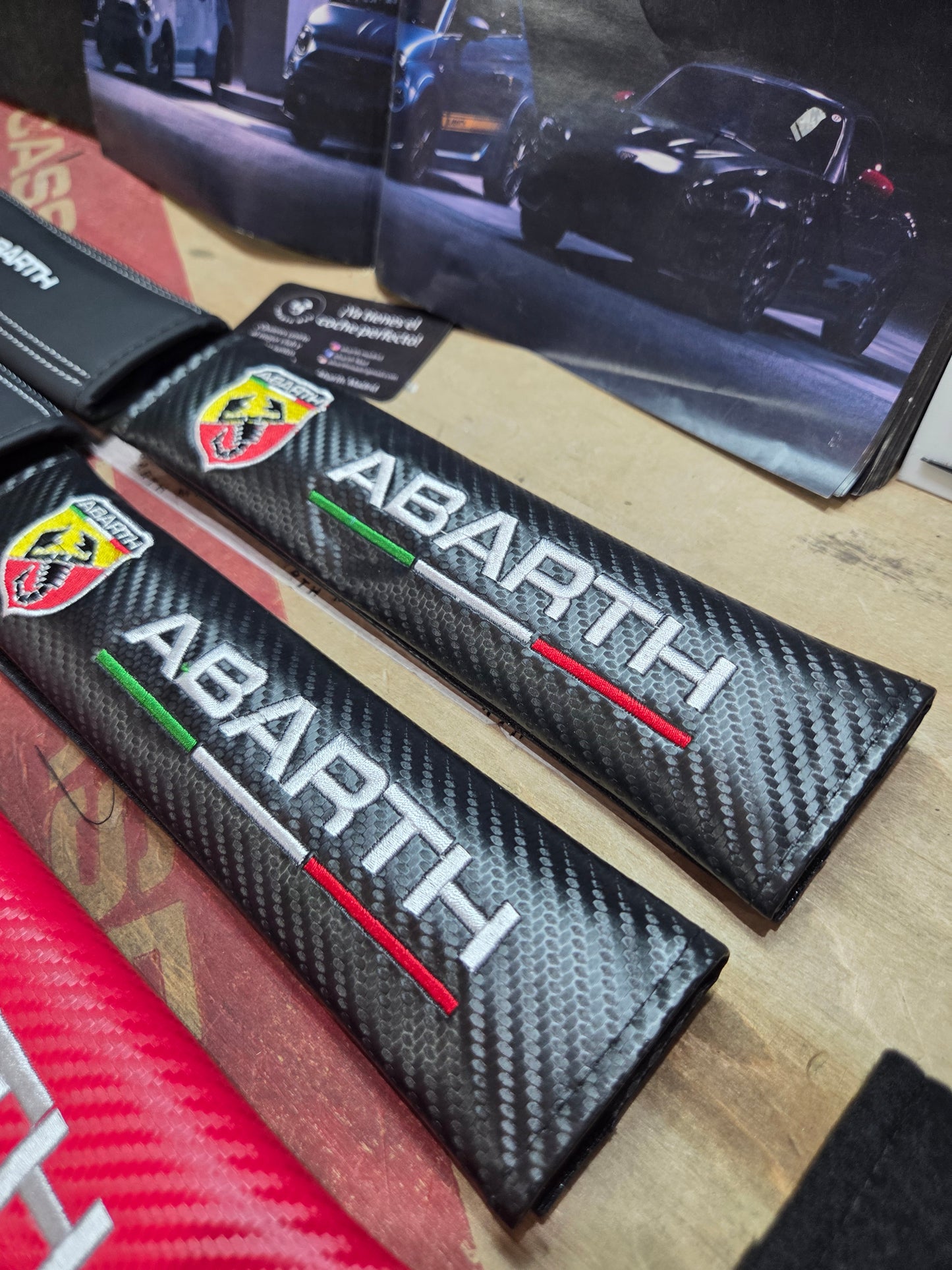 Abarth (2) Imbottiture per cintura Copri protezione collo