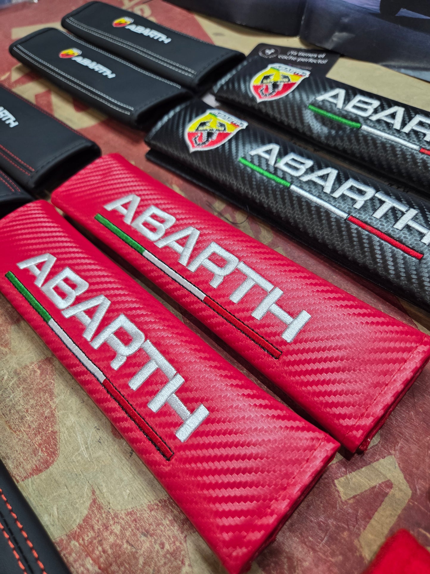 Abarth (2) Imbottiture per cintura Copri protezione collo
