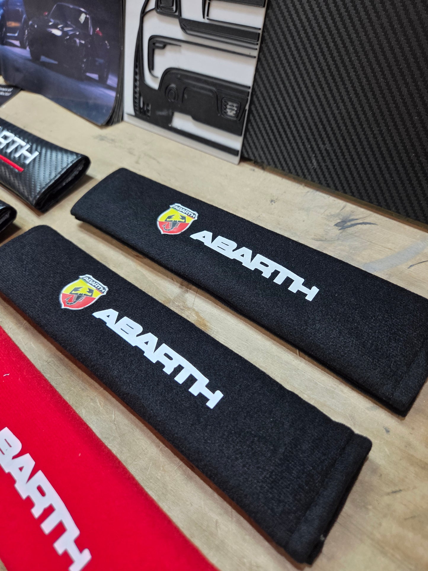 Abarth (2) Imbottiture per cintura Copri protezione collo