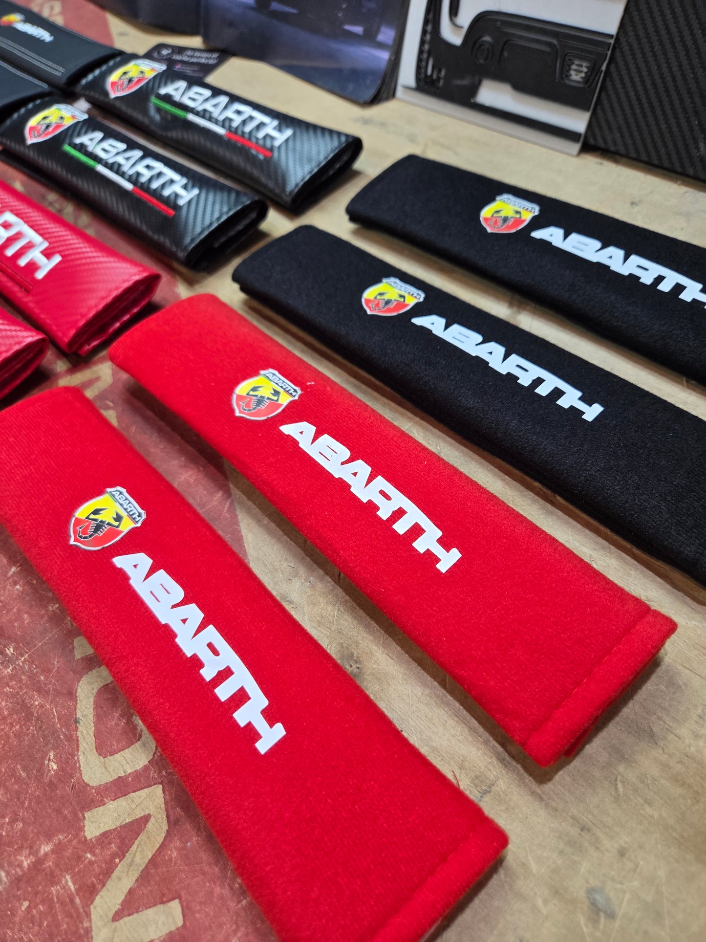 Abarth (2) Imbottiture per cintura Copri protezione collo