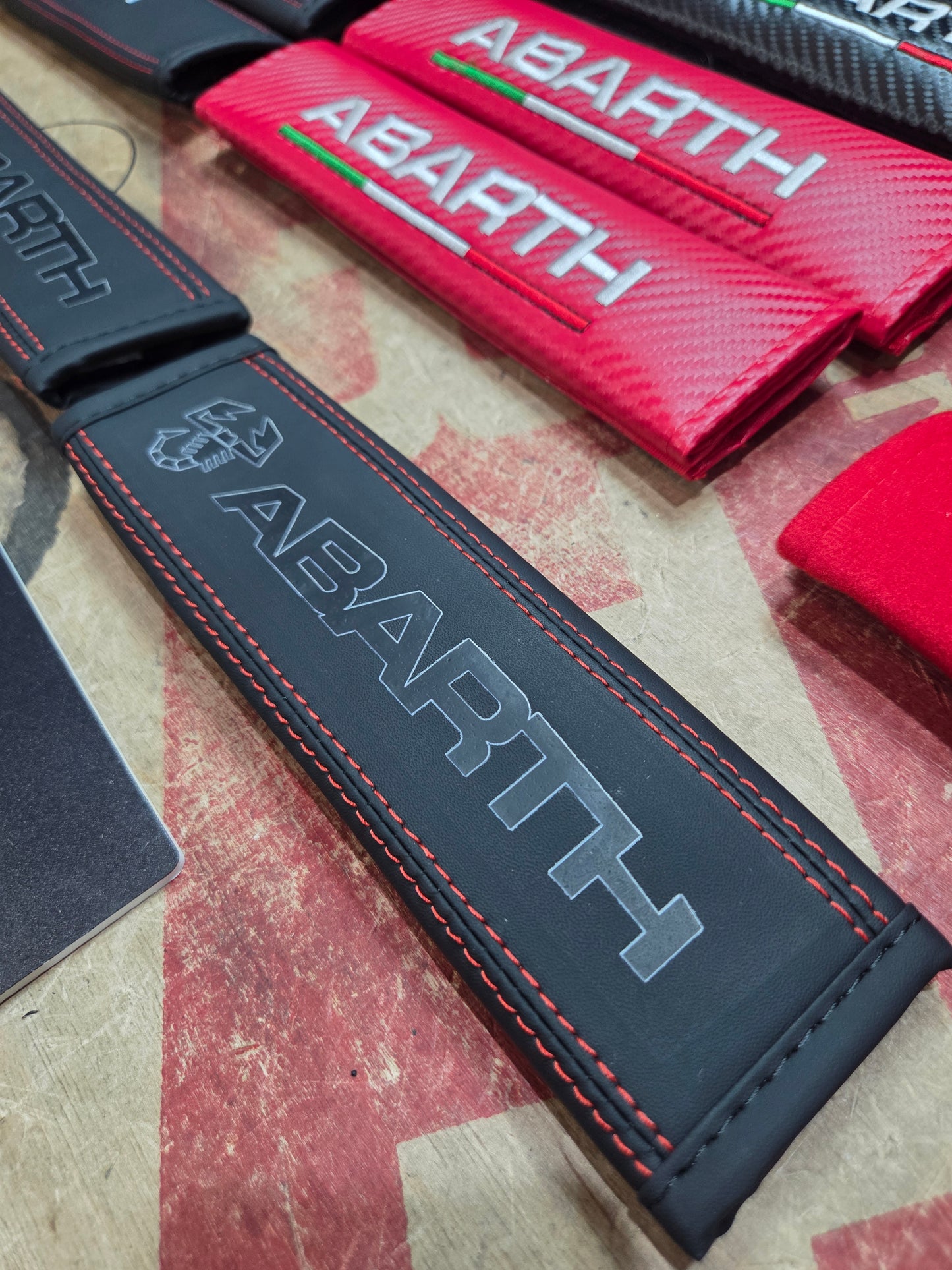 Abarth (2) Imbottiture per cintura Copri protezione collo