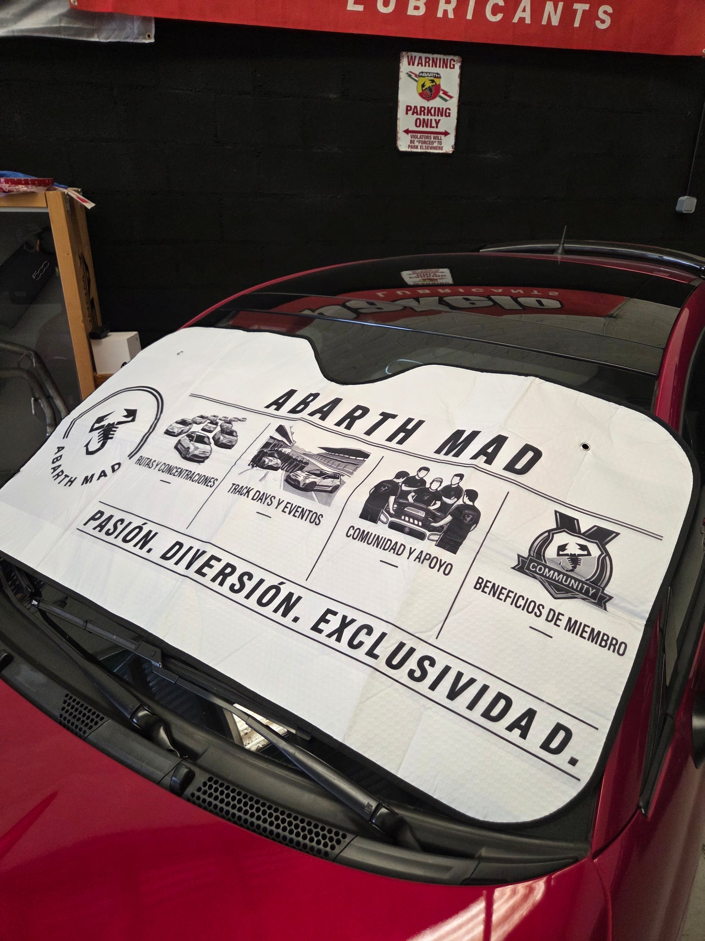 Abarth 500 All Model Abarth Mad Sunshade Parasol Custom