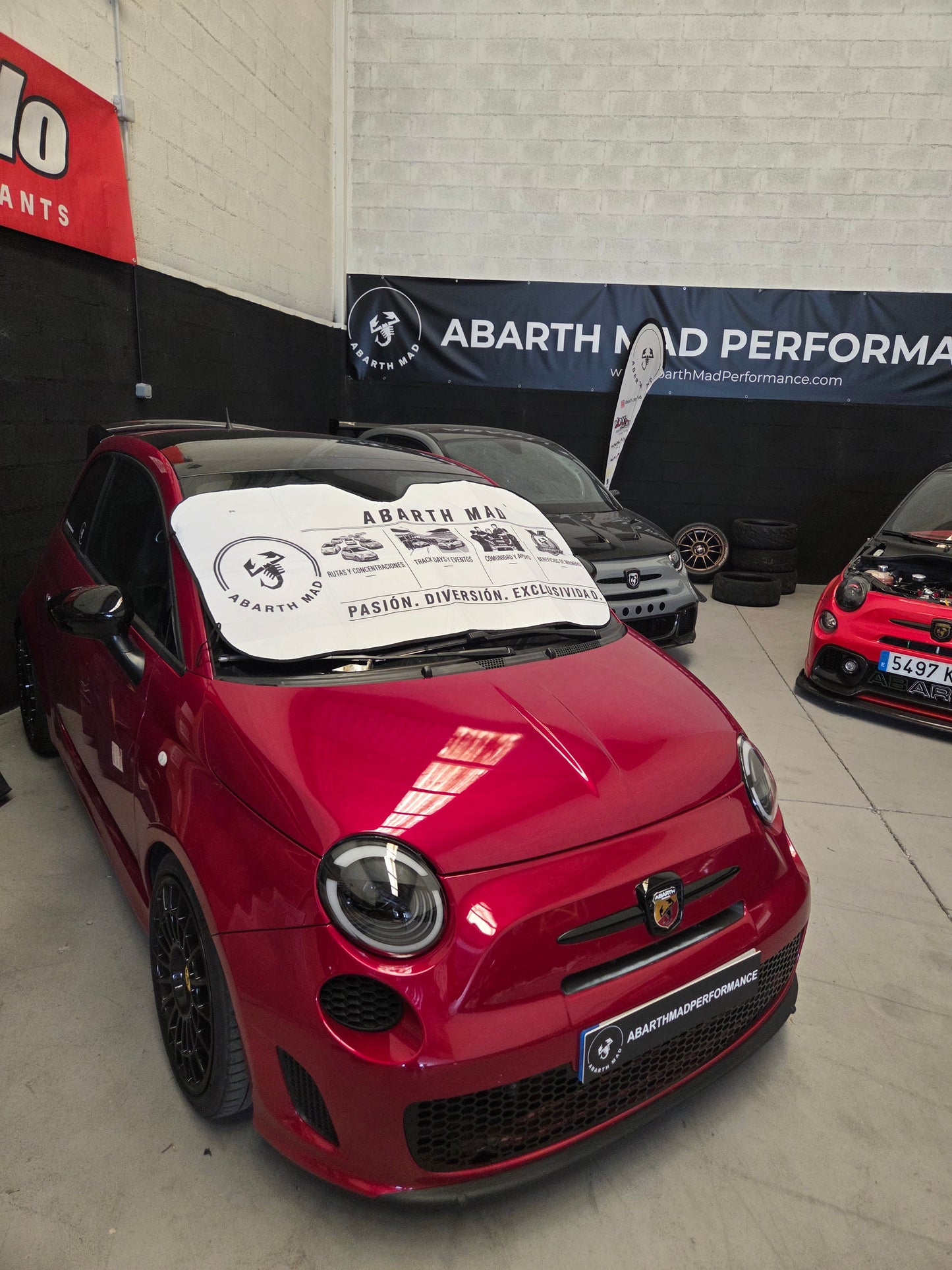 Abarth 500 All Model Abarth Mad Sunshade Parasol Custom