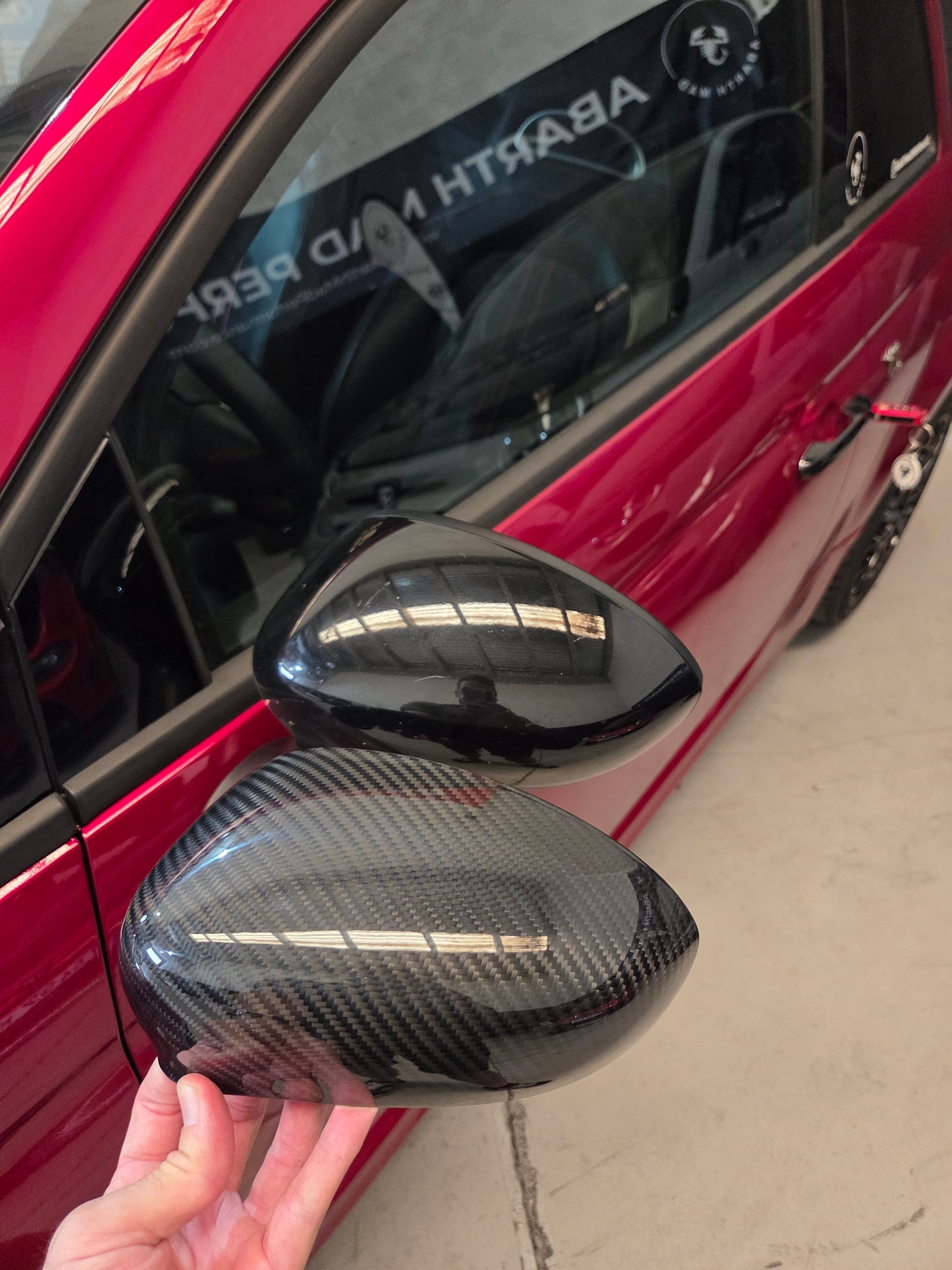 Specchietti in carbonio Abarth 595 / Alfa 4C