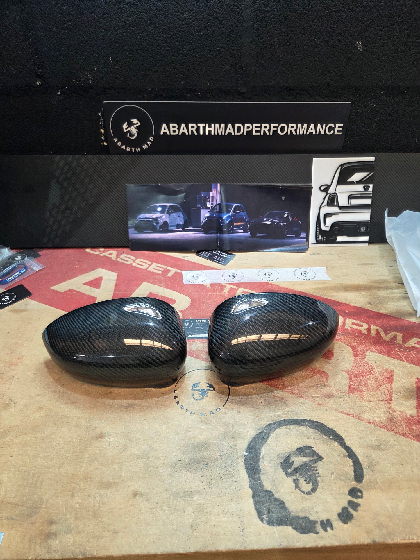 Specchietti in carbonio Abarth 595 / Alfa 4C