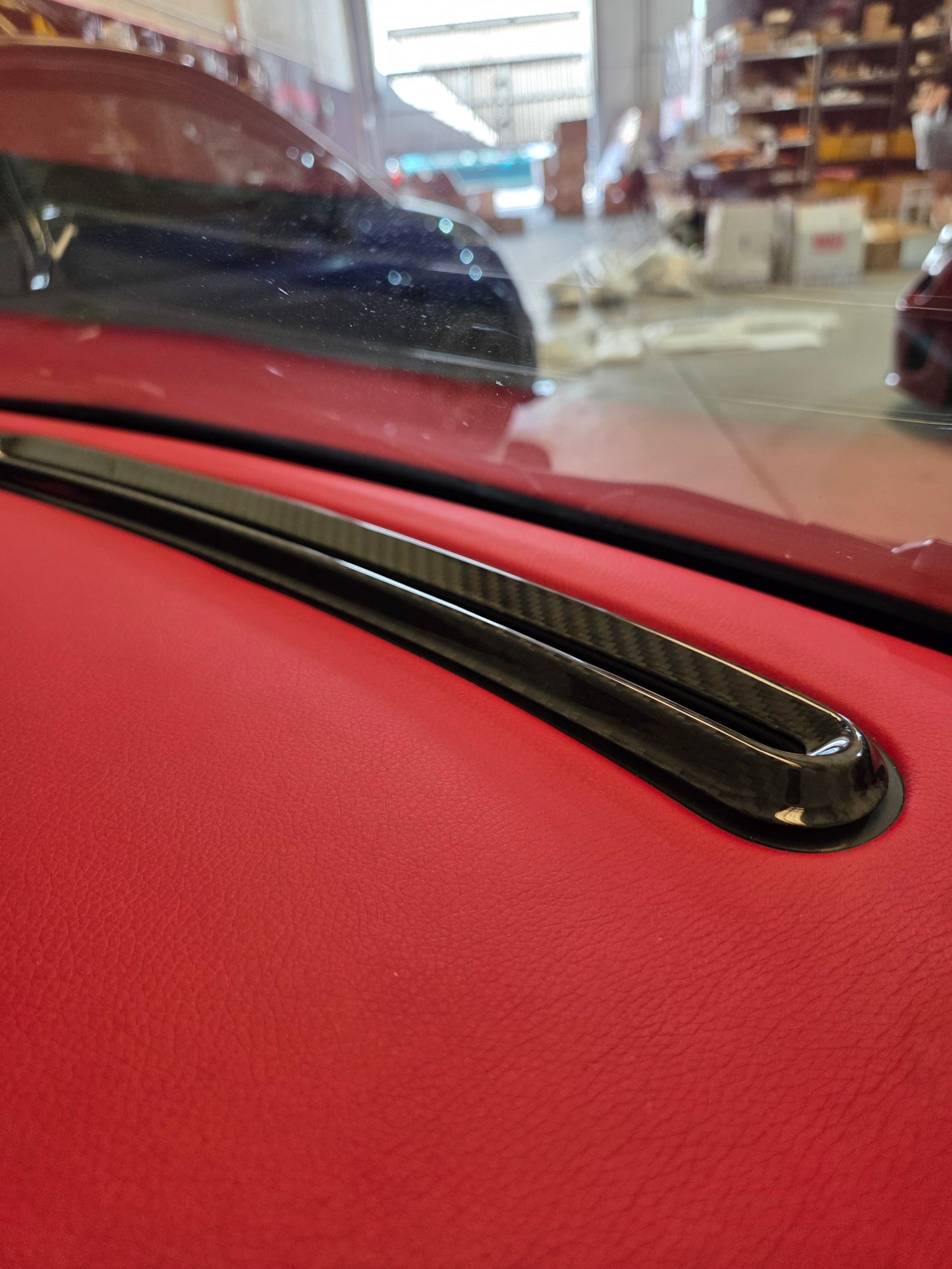Abarth 500 All Model Carbon Fiber Windshield Defroster Air Top Vents Set (2) Cover Salpicadero Aireadores Superiores