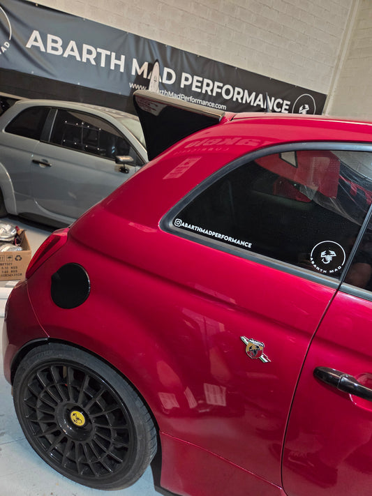 Abarth 500 All Model Black Gloss Fuel Gas Cover Tapa Depósito Gasolina Negro Brillo
