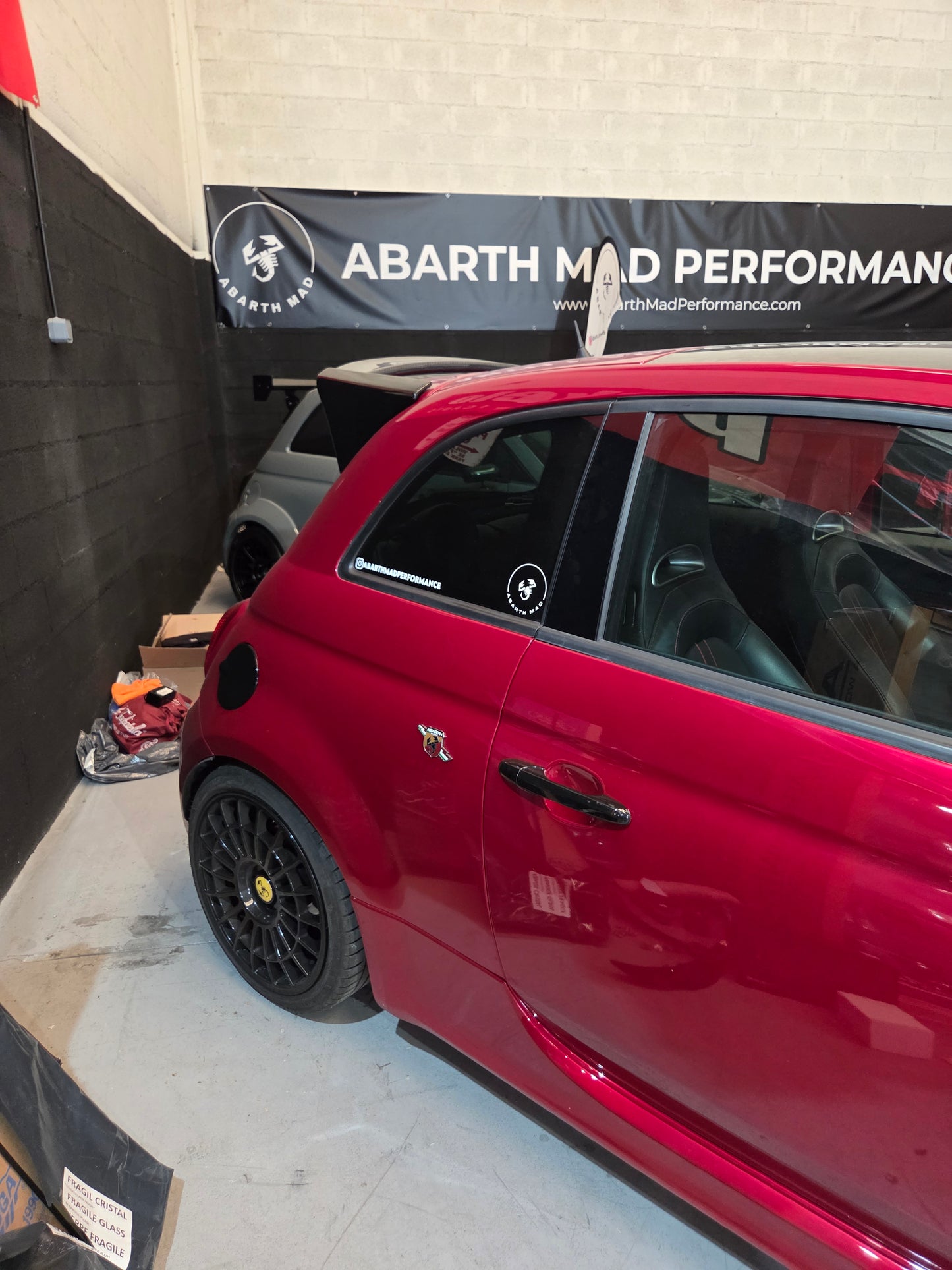 Abarth 500 All Model Black Gloss Fuel Gas Cover Tapa Depósito Gasolina Negro Brillo