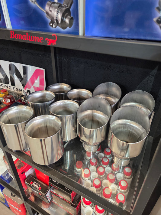 Abarth Exhaust Pipes 104/114/121mm Stainless Steel Diameter 60/63.5mm