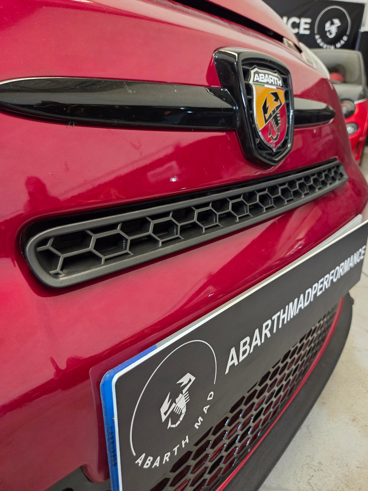 Abarth 500 All Model ABS or 3D Front Bumper Air Vent Intake Honeycomb Grille Panel Abeja Frontal Entrada Aire Paragolpes Rejilla
