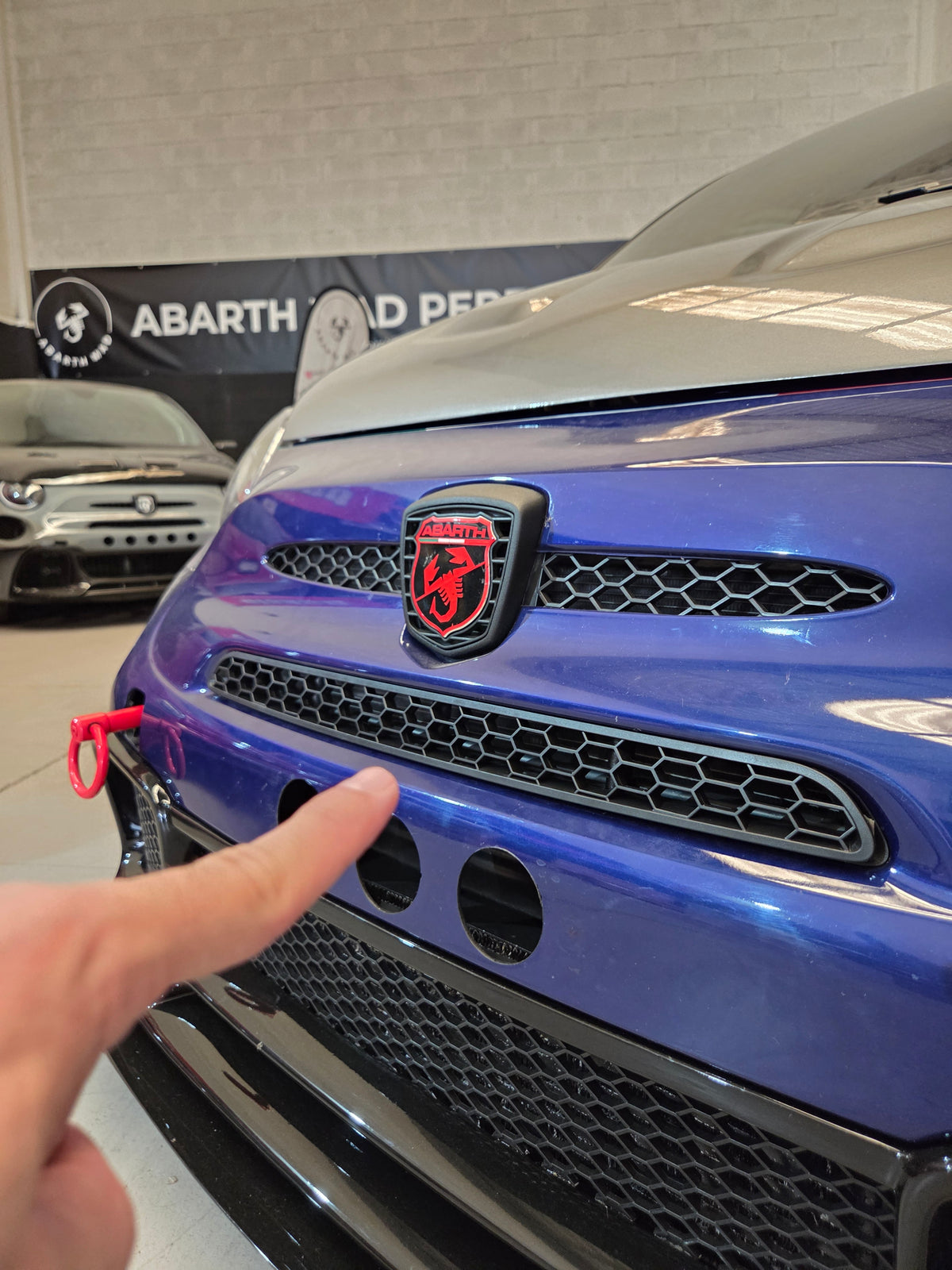 Abarth 500 All Model ABS or 3D Front Bumper Air Vent Intake Honeycomb Grille Panel Abeja Frontal Entrada Aire Paragolpes Rejilla