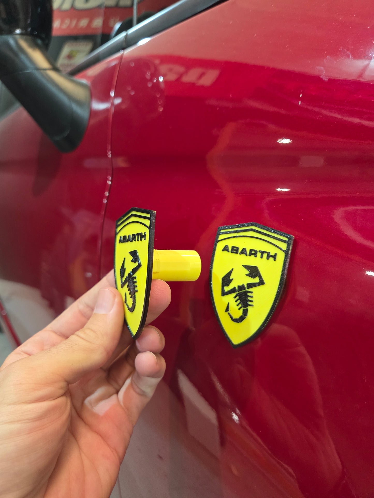 Abarth Fiat 500 3D Ferrari Style Front Side Markers Pair (2) Fenders Intermitentes Delanteros + Led