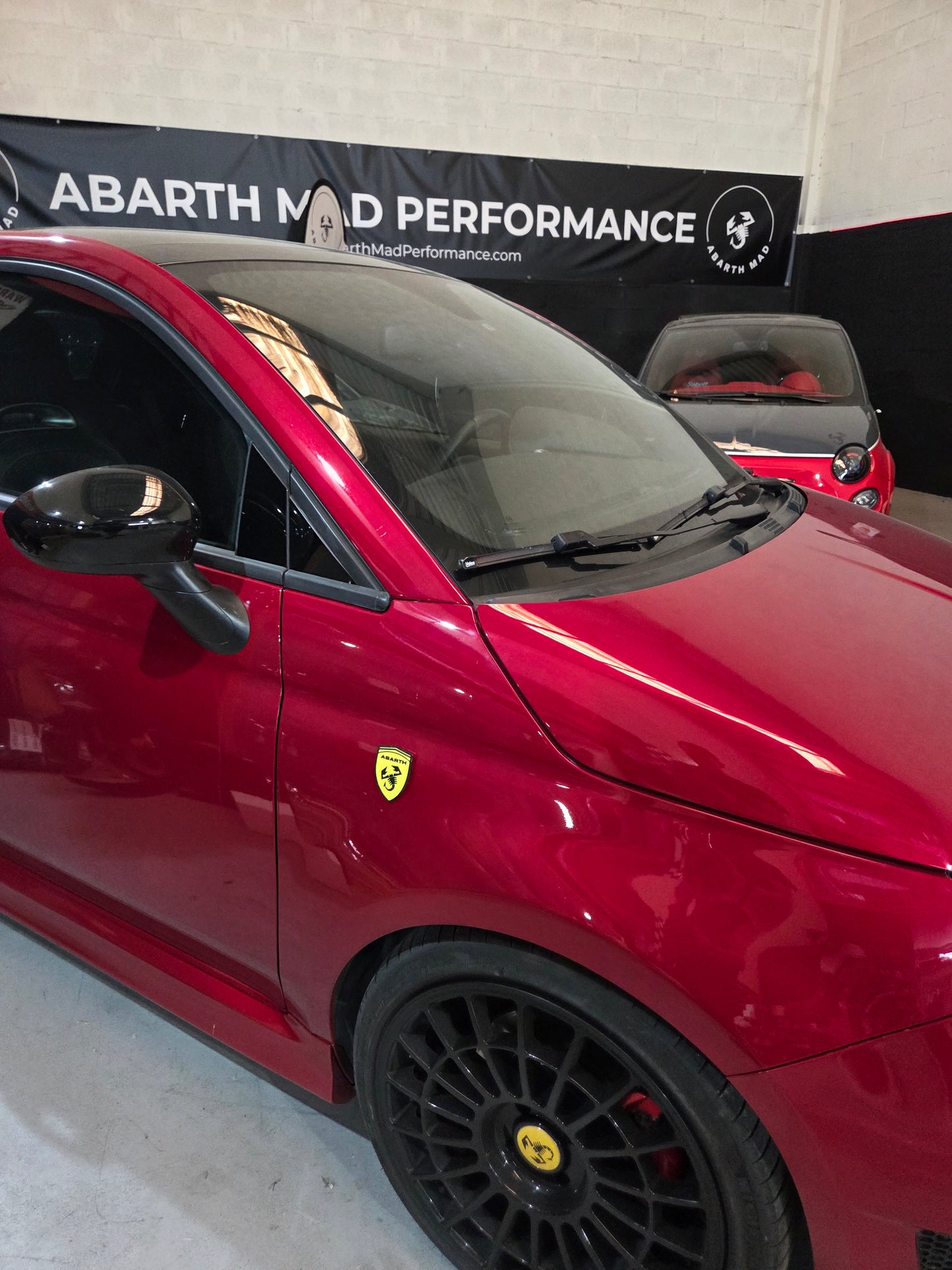 Abarth Fiat 500 3D Ferrari Style Front Side Markers Pair (2) Fenders Intermitentes Delanteros + Led
