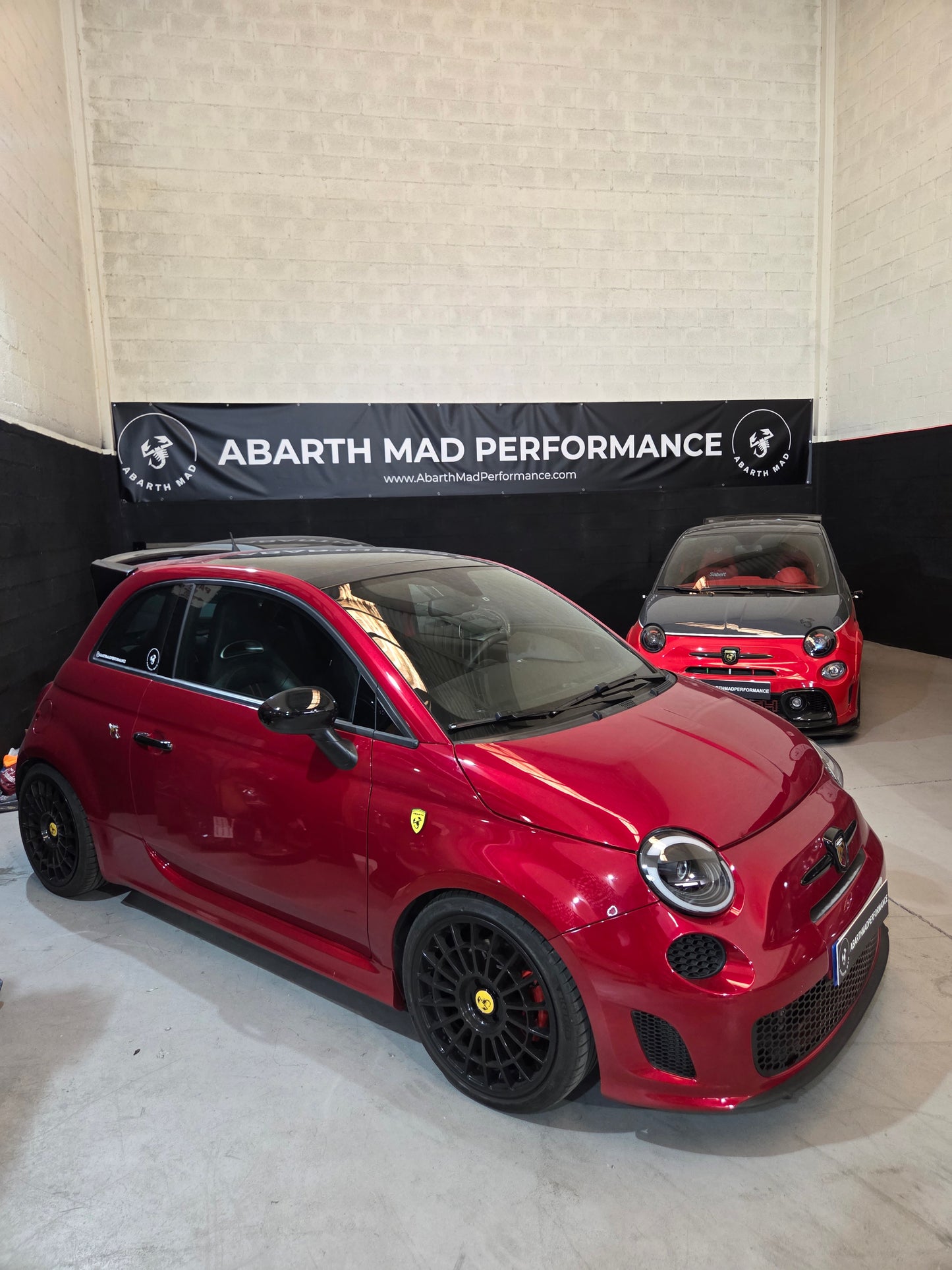 Abarth Fiat 500 3D Ferrari Style Front Side Markers Pair (2) Fenders Intermitentes Delanteros + Led