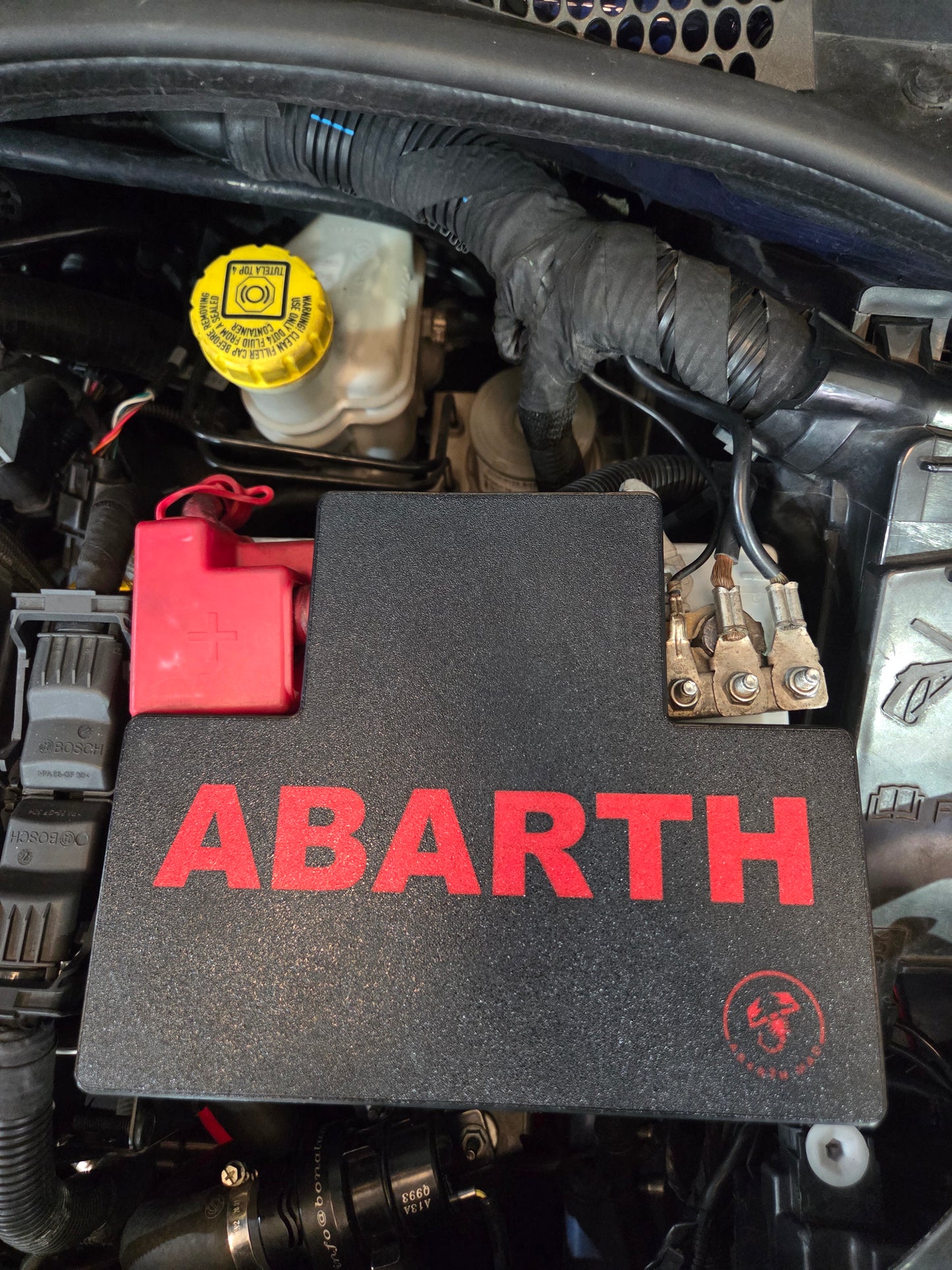 Abarth Fiat 500 3D Battery Cover Batería 1 Piece Custom