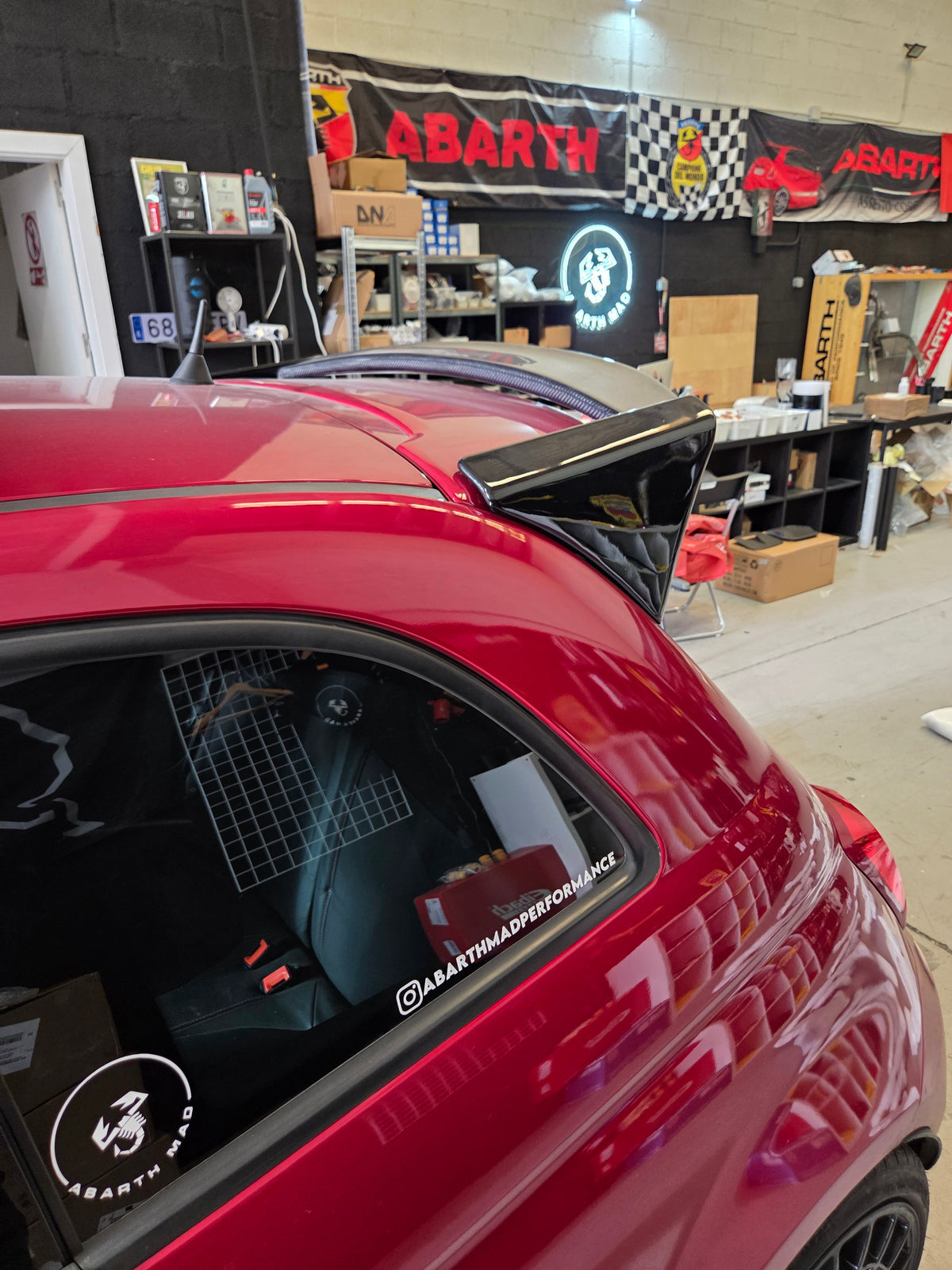 Exclusive!! Abarth 500 All Model Carbon Fiber Spoiler Japan Style Spoiler Wing