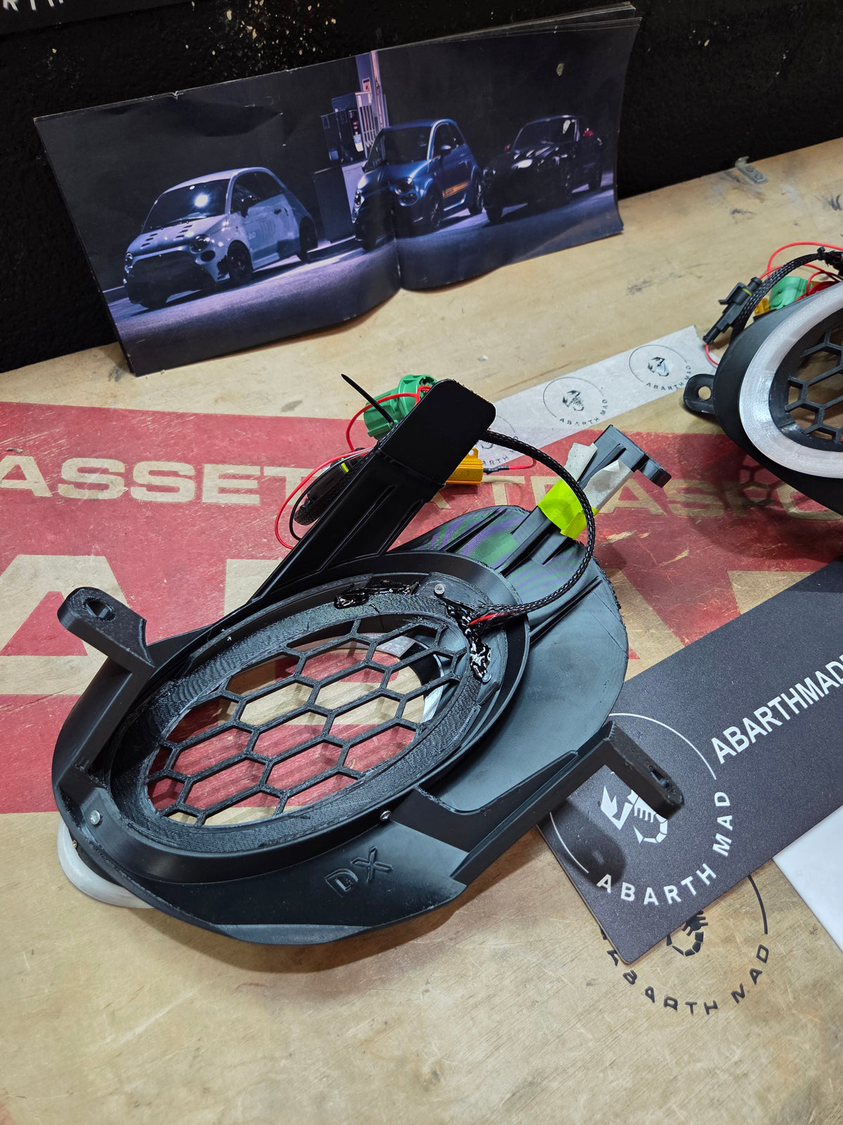 Abarth 500 All Model Custom Led Painted DRL Daylights Diurnos Faros Lights