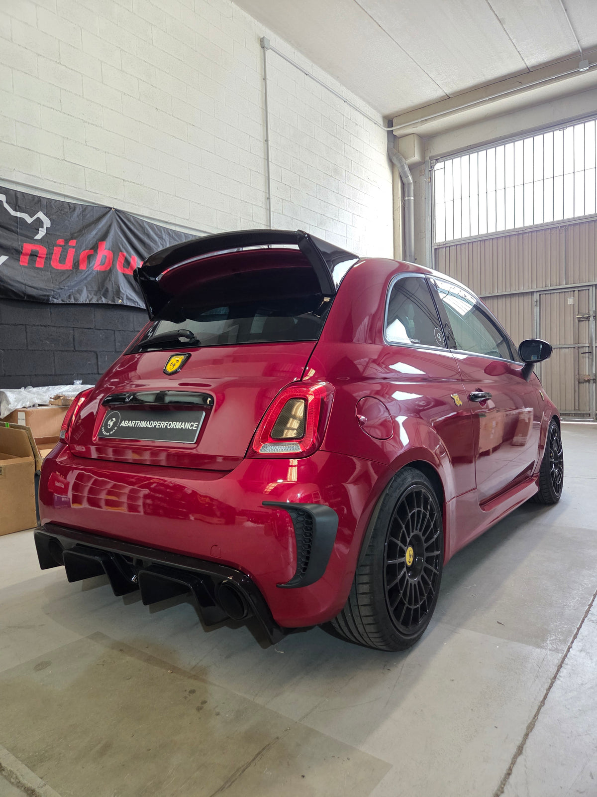 Exclusive!! Abarth 500 All Model Carbon Fiber Spoiler Japan Style Spoiler Wing