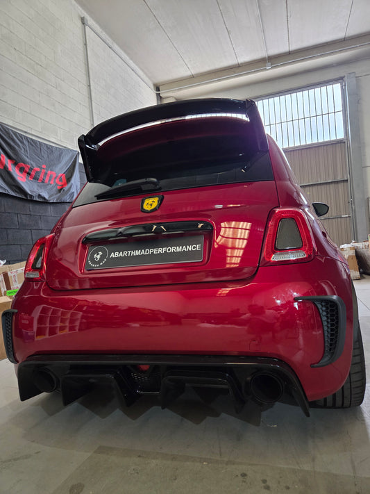 New! Abarth 500 2008-2016 Pre Facelit Pre Restyling Rear Air Vents Deflectores Traseros Paragolpes 3D