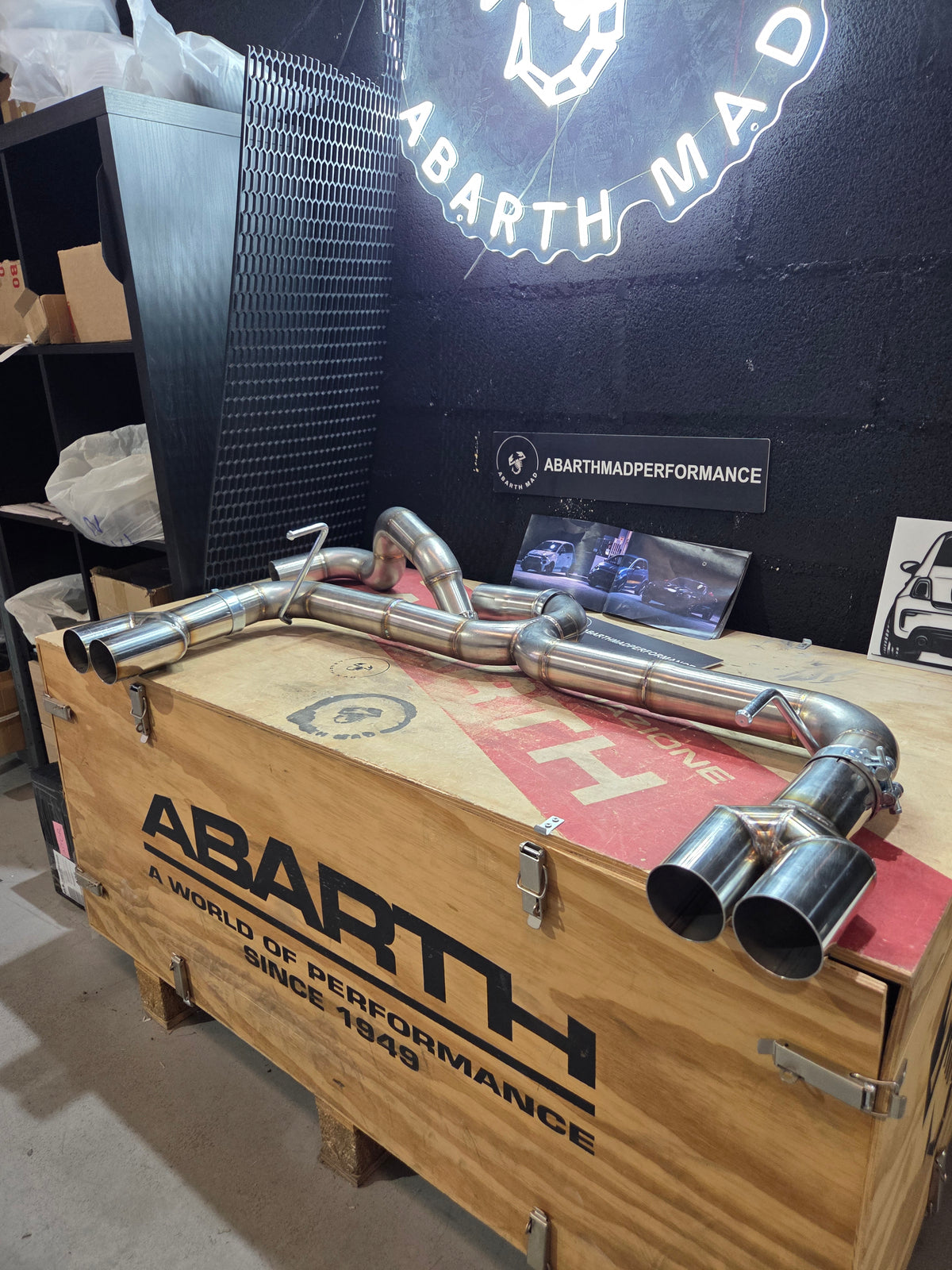Abarth 500 All Model Rear Exhaust Straight Free Flow Exhaust Bombardone Type 104/114/121 Akrapovic