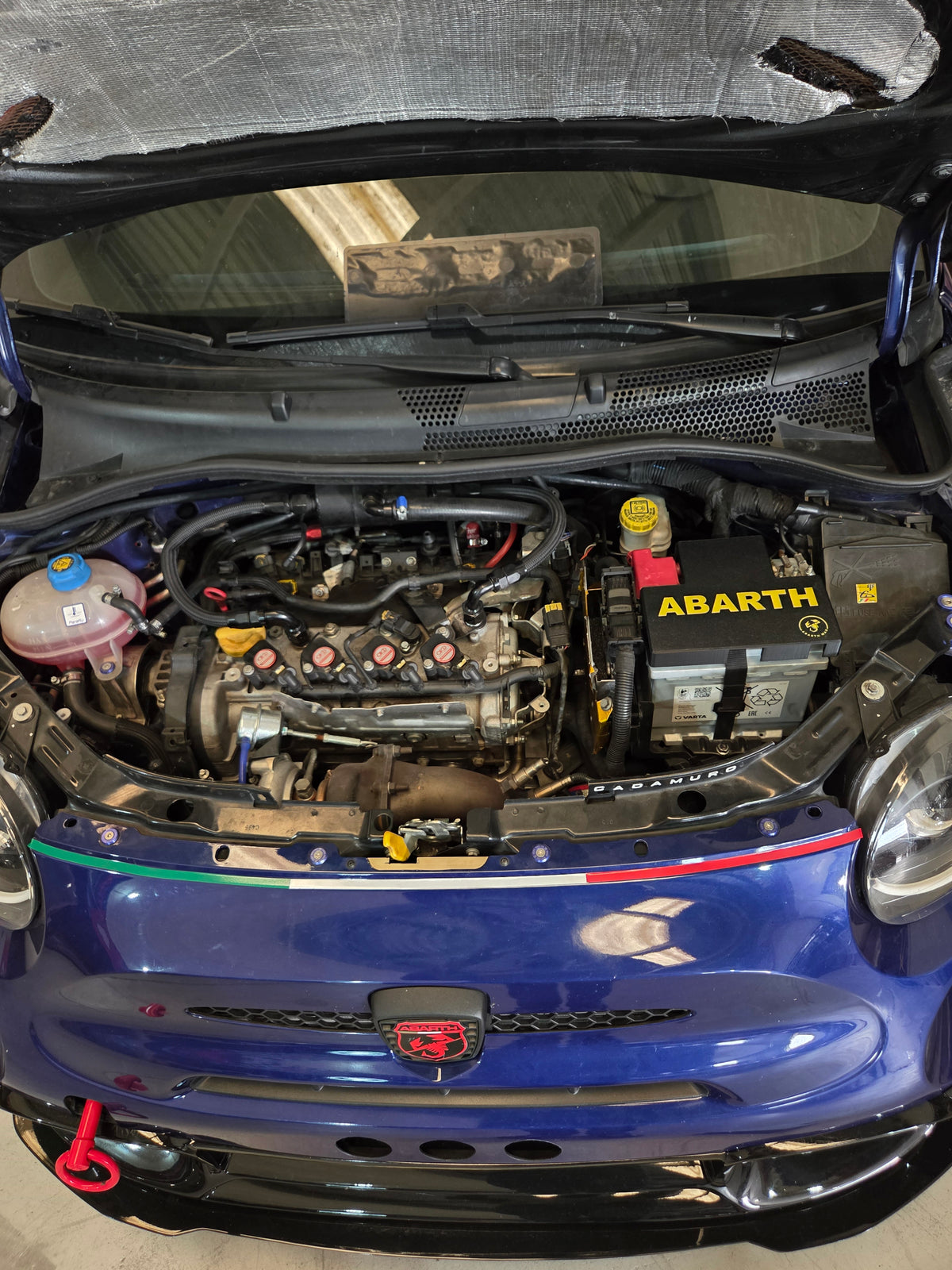 Abarth Fiat 500 3D Battery Cover Batería Cubierta Piece Custom