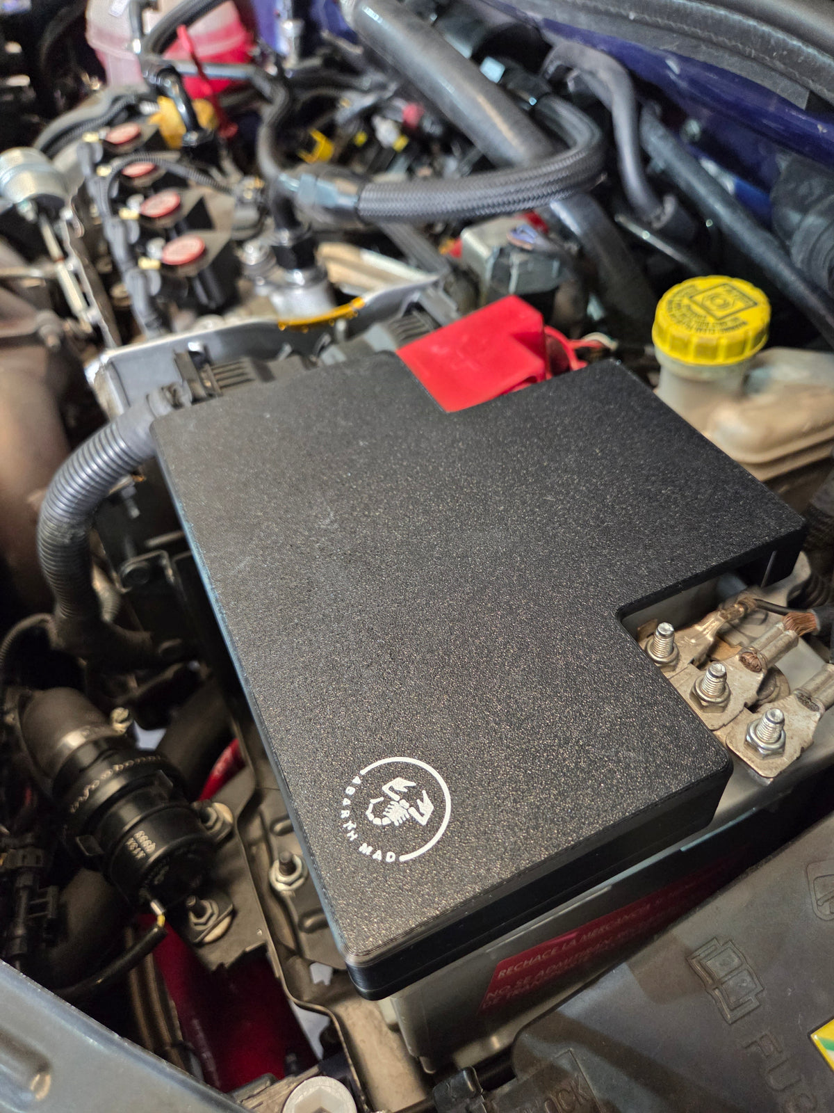 Abarth Fiat 500 3D Battery Cover Batería Cubierta Piece Custom
