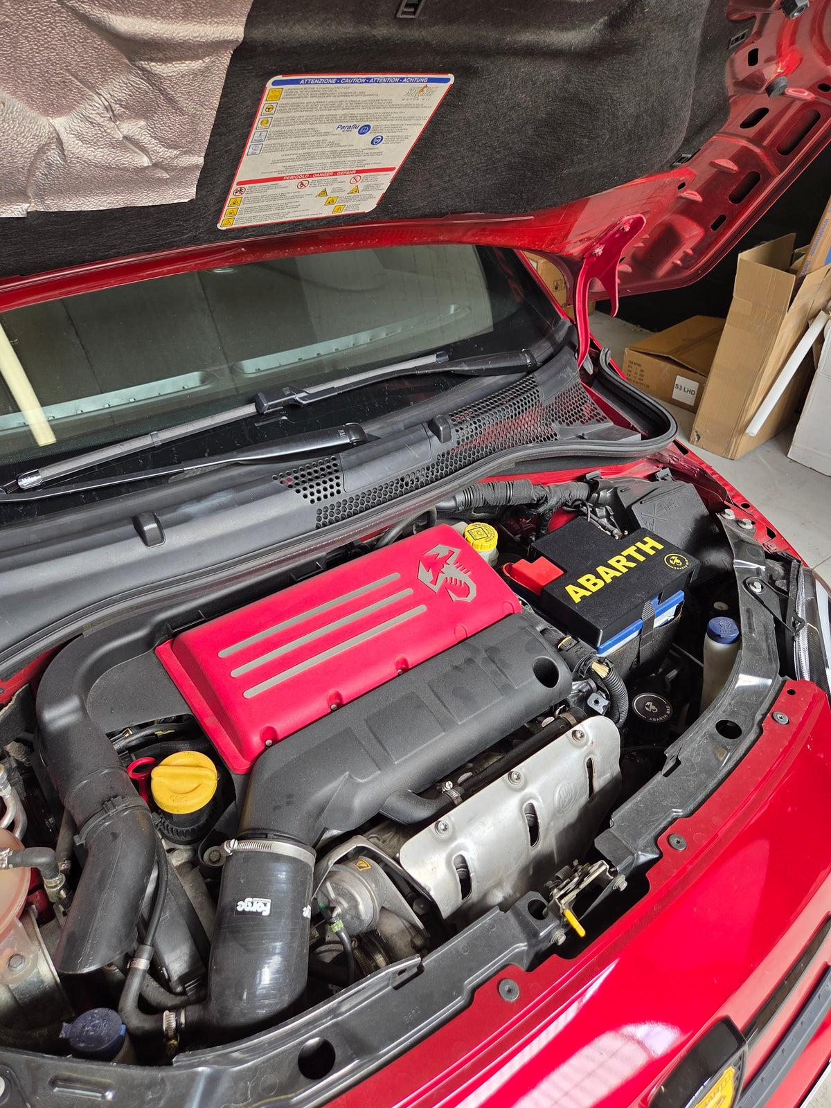 Abarth Fiat 500 3D Battery Cover Batería Cubierta Piece Custom
