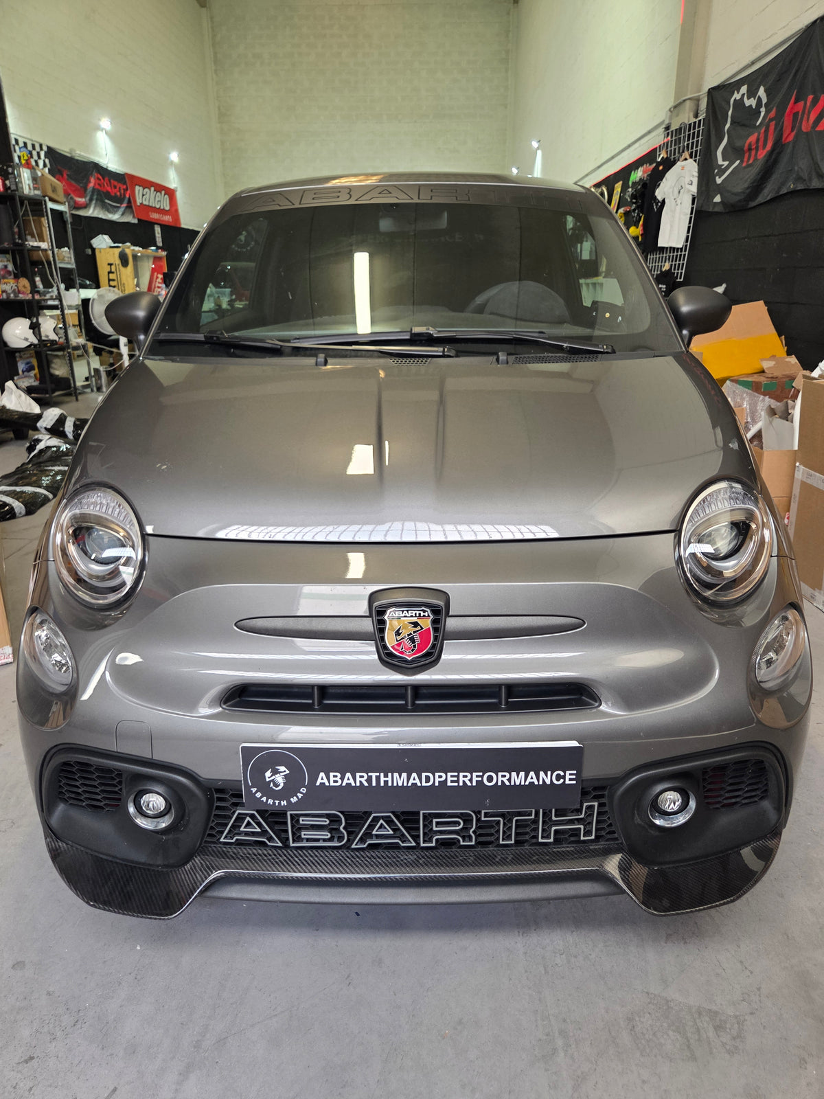 Abarth 2016+ Restyling Prolongación Extended Splitter Lip Fiber or Carbon Fiber Labio