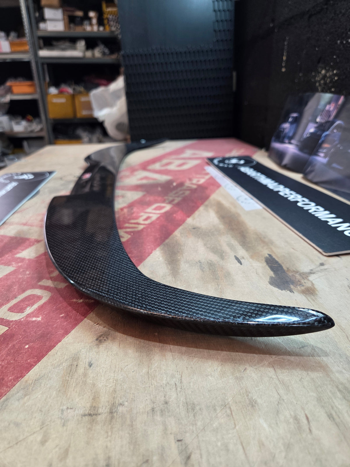 Abarth 500 Cabrio 100% Dry Carbon Fiber Spoiler Extended Visera Prolongación Aleron