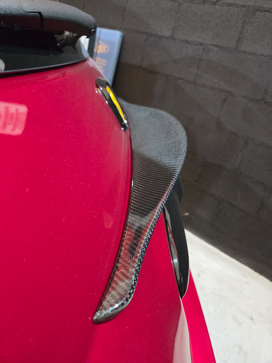 Abarth Fiat 500 All Model Trunk Mid RS Spoiler Carbon Fiber or Fiberglass FRP Alerón Visera Mediana