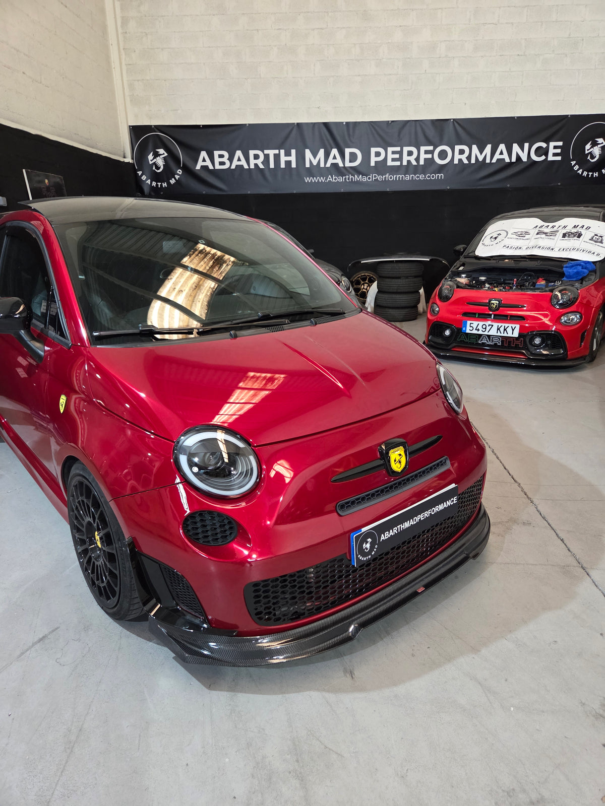 Abarth 500 Pre Restyling 2008-2016 Series 3 Carbon Fiber Front Splitter Lip Labio Delantero