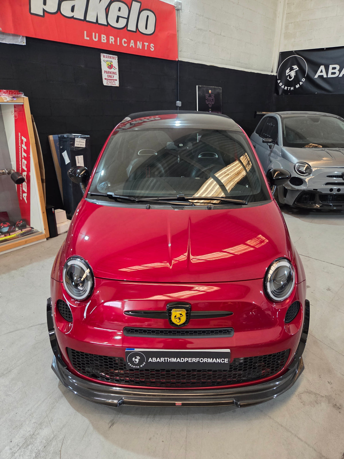 Abarth 500 Pre Restyling 2008-2016 Series 3 Carbon Fiber Front Splitter Lip Labio Delantero