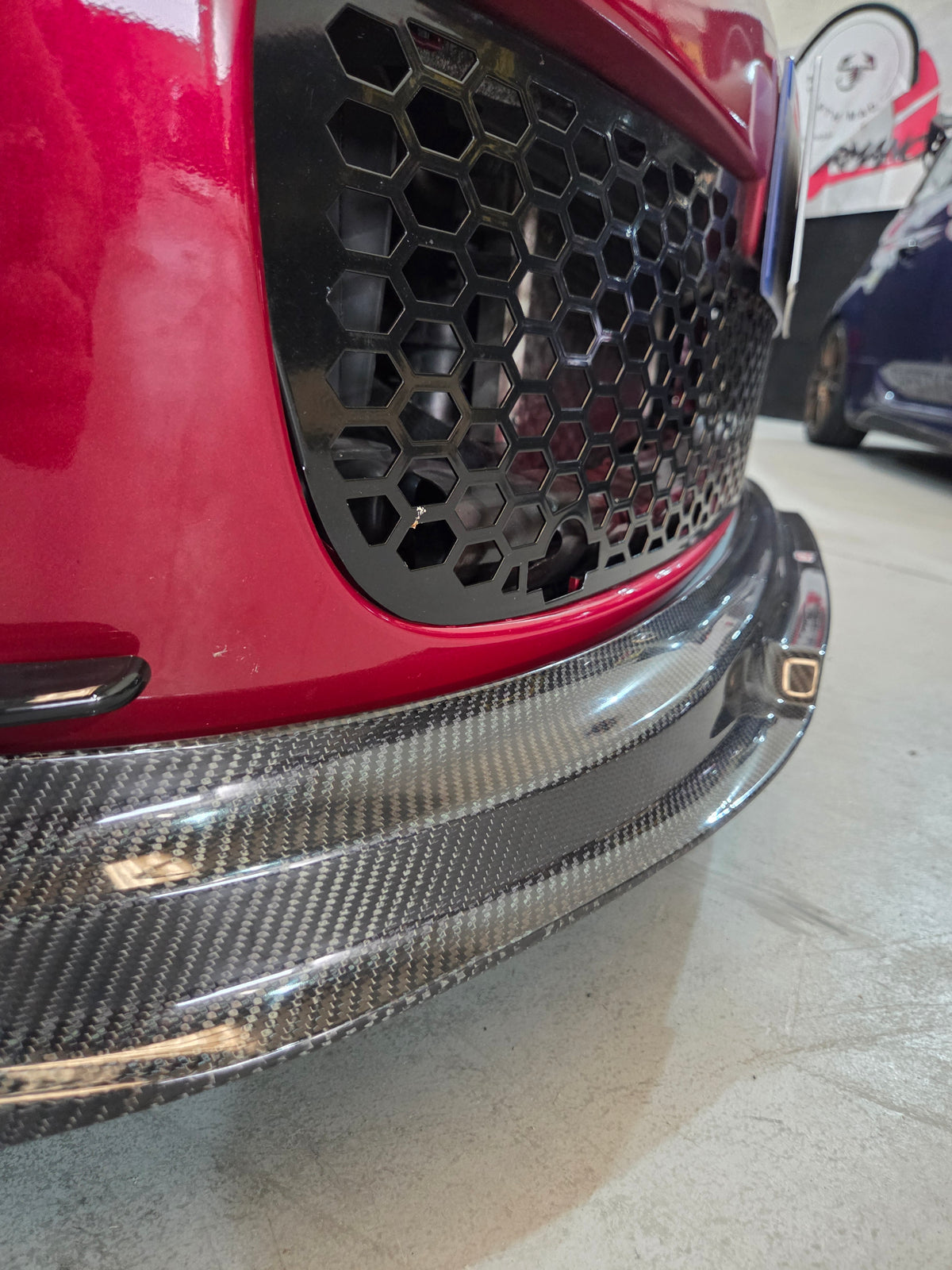 Abarth 500 Pre Restyling 2008-2016 Series 3 Carbon Fiber Front Splitter Lip Labio Delantero