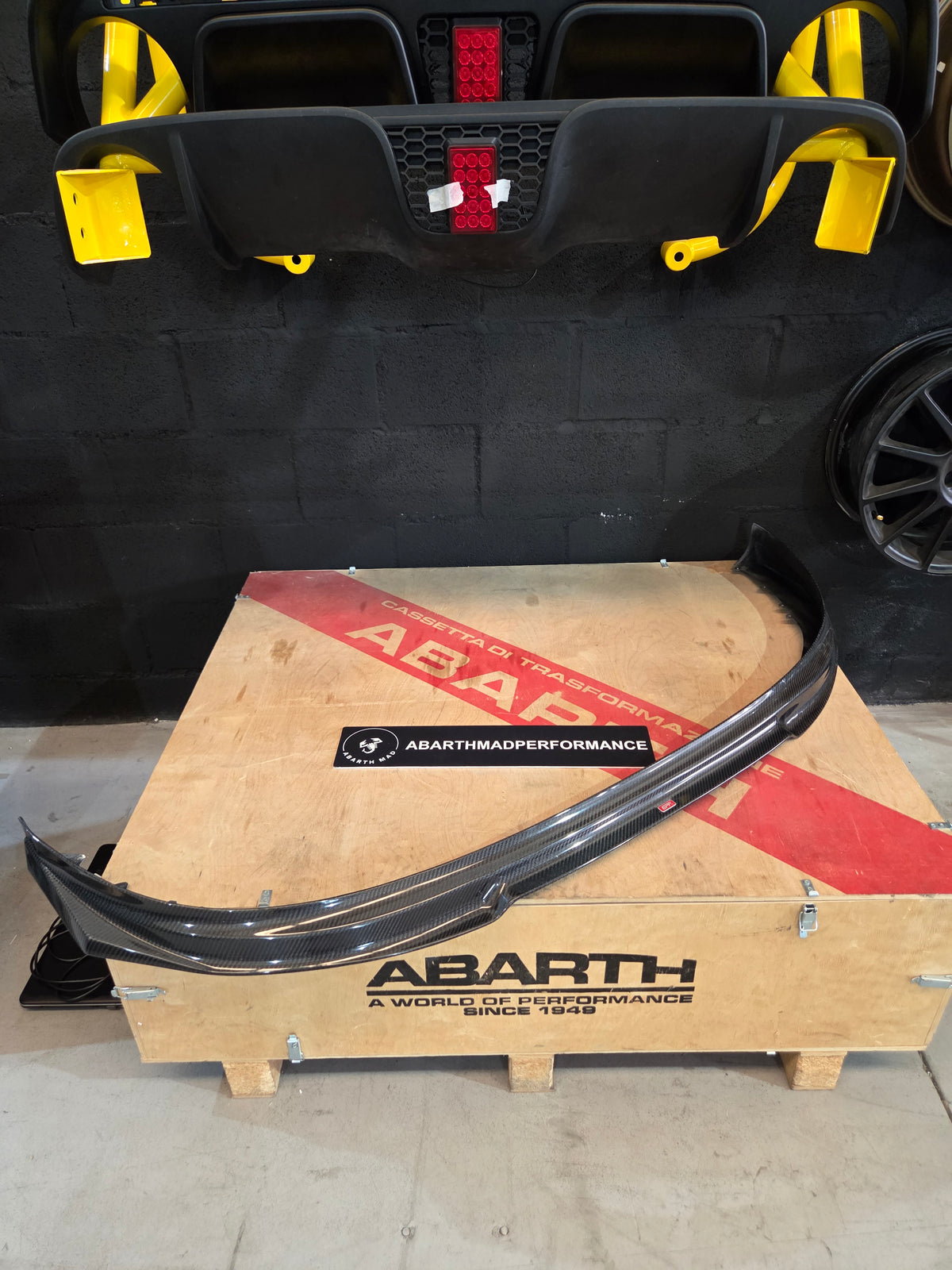 Abarth 500 Pre Restyling 2008-2016 Series 3 Carbon Fiber Front Splitter Lip Labio Delantero