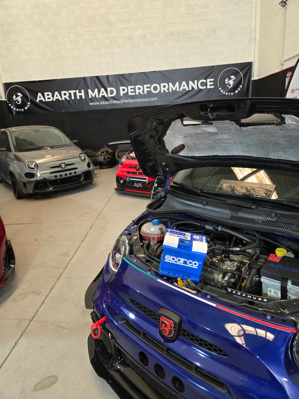 Abarth 500 All Model Exclusive Sparco Battery 12V Batería Nuevo Modelo