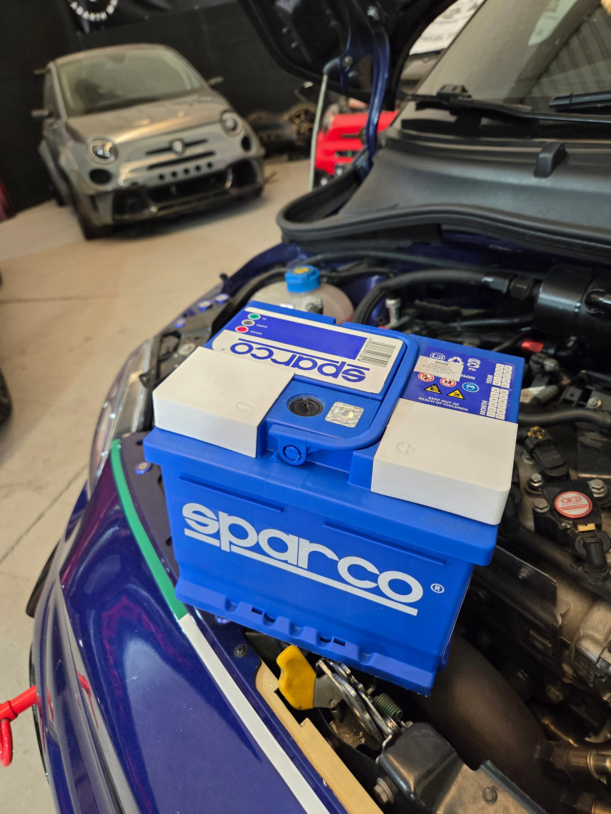 Abarth 500 All Model Exclusive Sparco Battery 12V Batería Nuevo Modelo