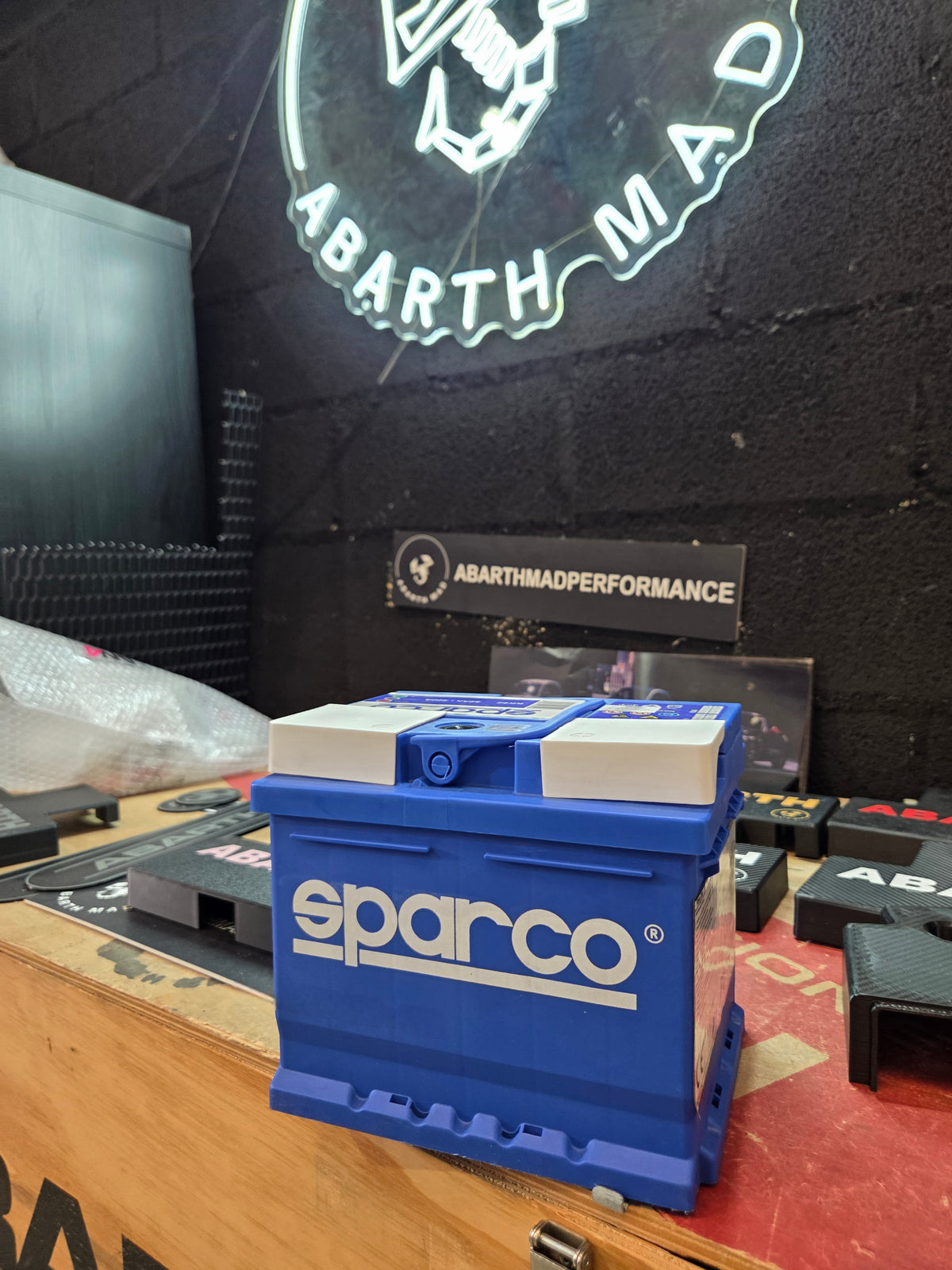 Abarth 500 All Model Exclusive Sparco Battery 12V Batería Nuevo Modelo