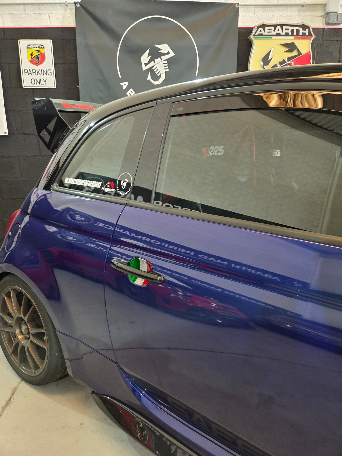Abarth Fiat 500 All Model 100% Real Carbon Fiber Italy 🇮🇹 Door Handle Inserts (2) Puertas Embellecedores Carbono