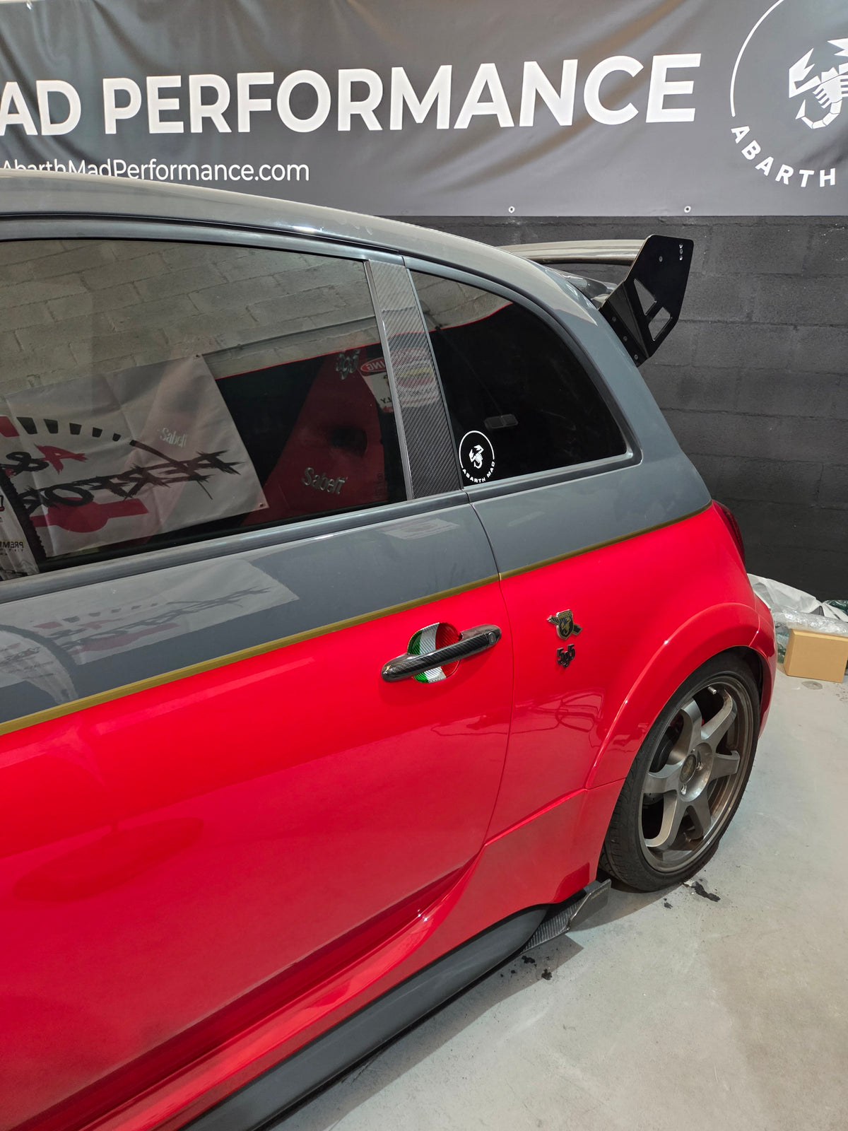 Abarth Fiat 500 All Model 100% Real Carbon Fiber Italy 🇮🇹 Door Handle Inserts (2) Puertas Embellecedores Carbono