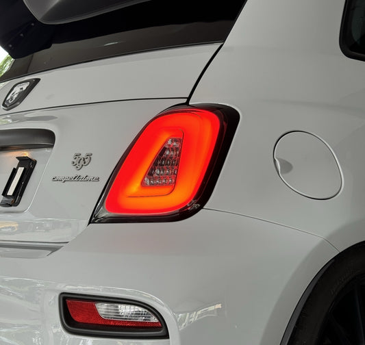 New!! Abarth 2016+ Restyling Led Rear Lights Luces Traseras Grey, White, Red or Dark Red