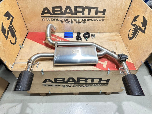 Abath 500 Escape Completo Valvula Kit Wireless Mando Full Exhaust 60mm Carbon Fiber Colas