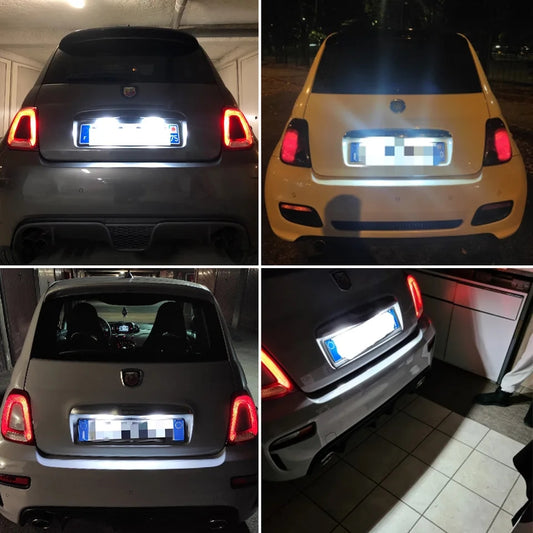 Plafoniera targa Fiat Abarth a Led