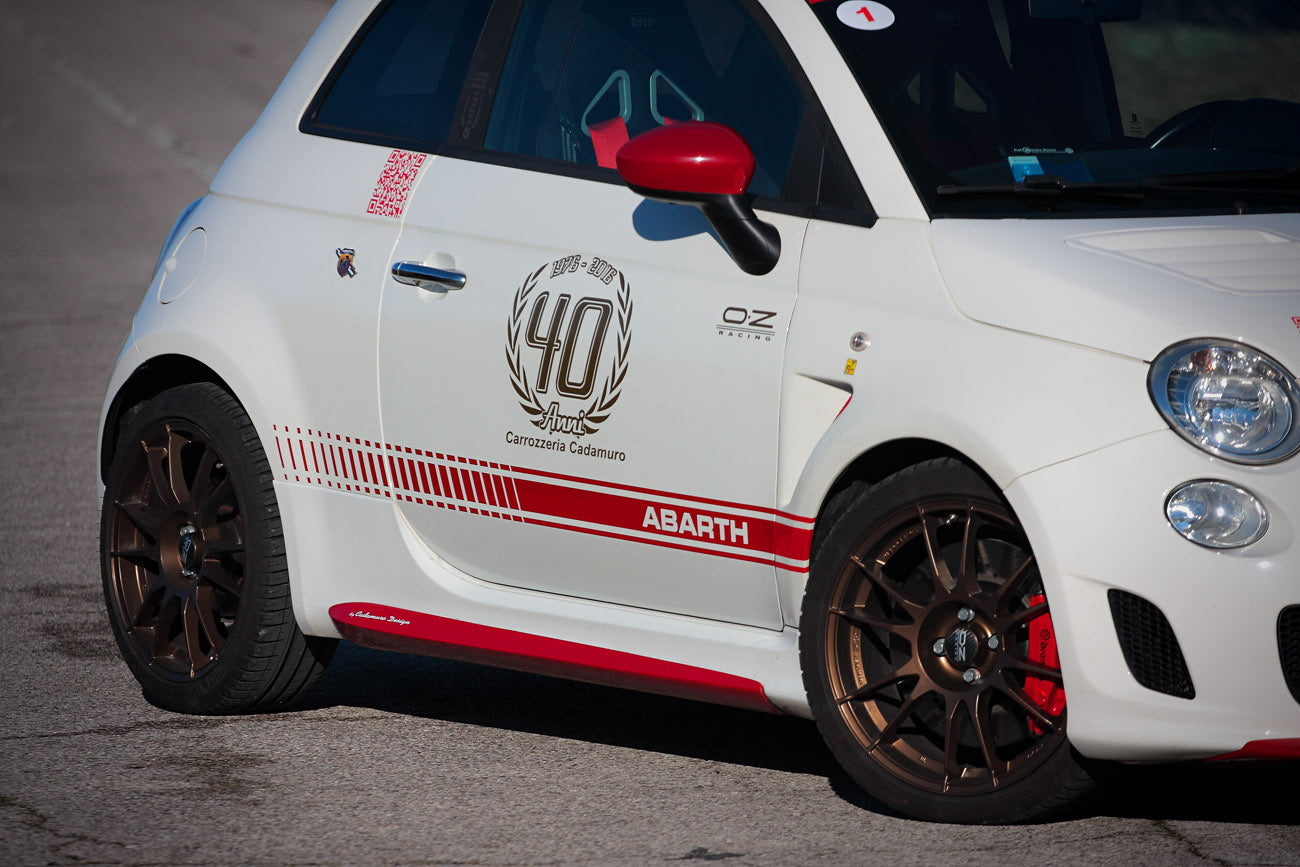 Abarth 500 Wide Side Skirts Biposto and 70th Anniversary Style