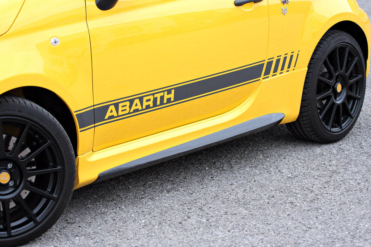 Abarth 500 Wide Side Skirts Biposto and 70th Anniversary Style