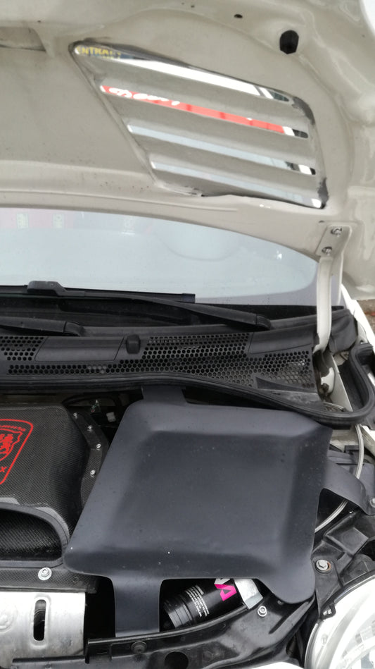Abarth 500 All Model Protección Batería Battery Protection Fiber Unpainted Engine Bay