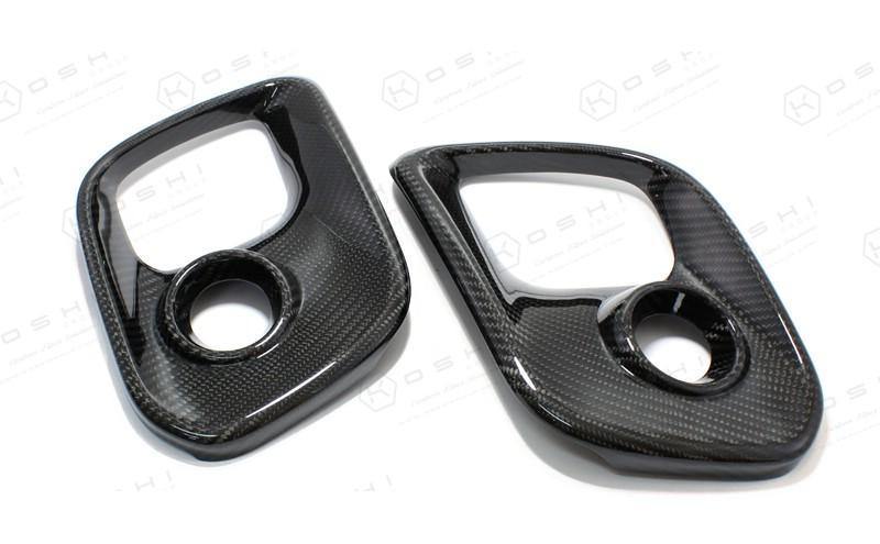 Abarth EXCLUSIVE Carbon Fiber Cover Front Foglights Antinieblas Delanteros